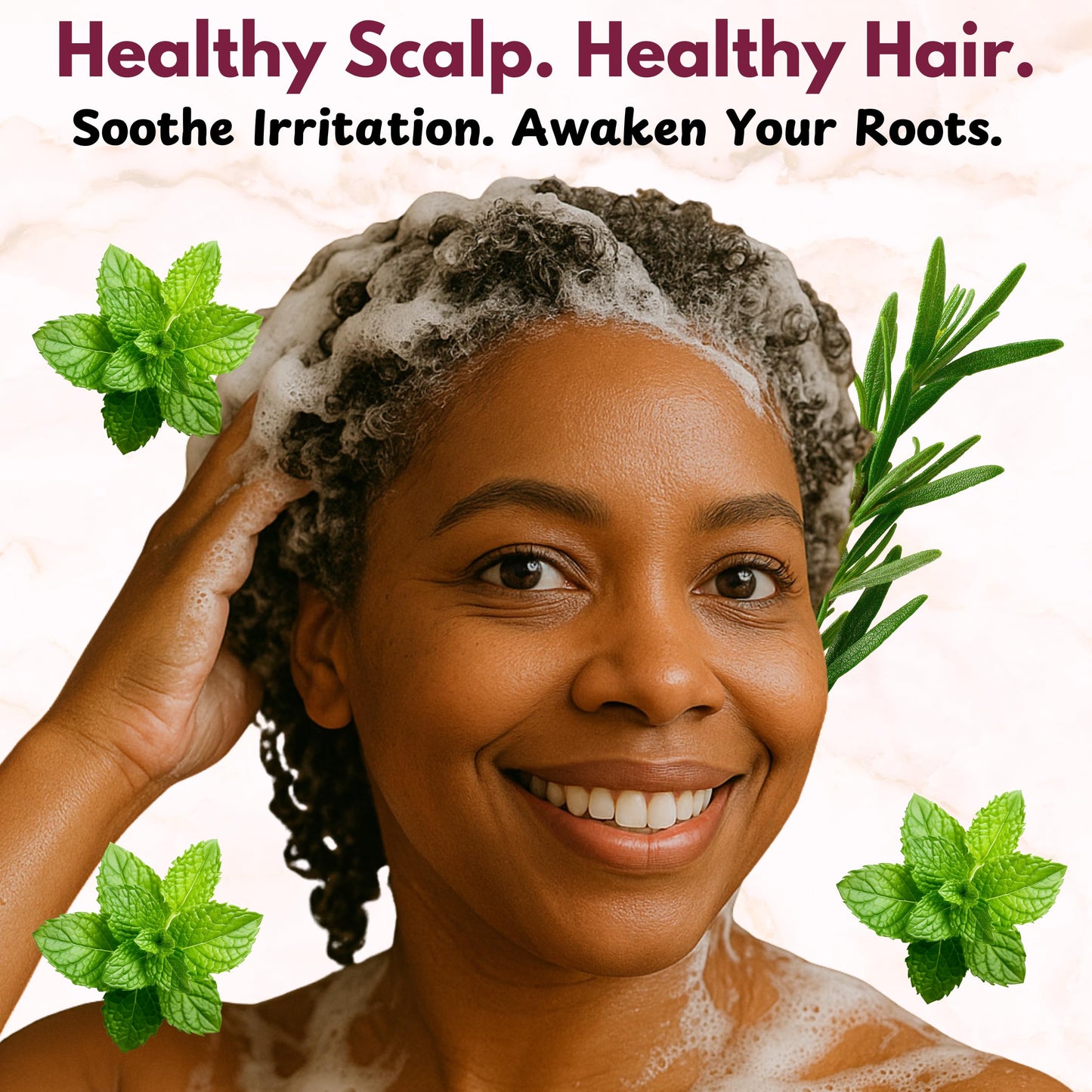 LUXEVA 3 in 1 Biotin & Rosemary Mint Shampoo & Conditioner Set For Women | Professional Botanical Hair Growth Shampoo and Conditioner For Thinning Hair, Scalp Health & Natural Volume | 16oz Each