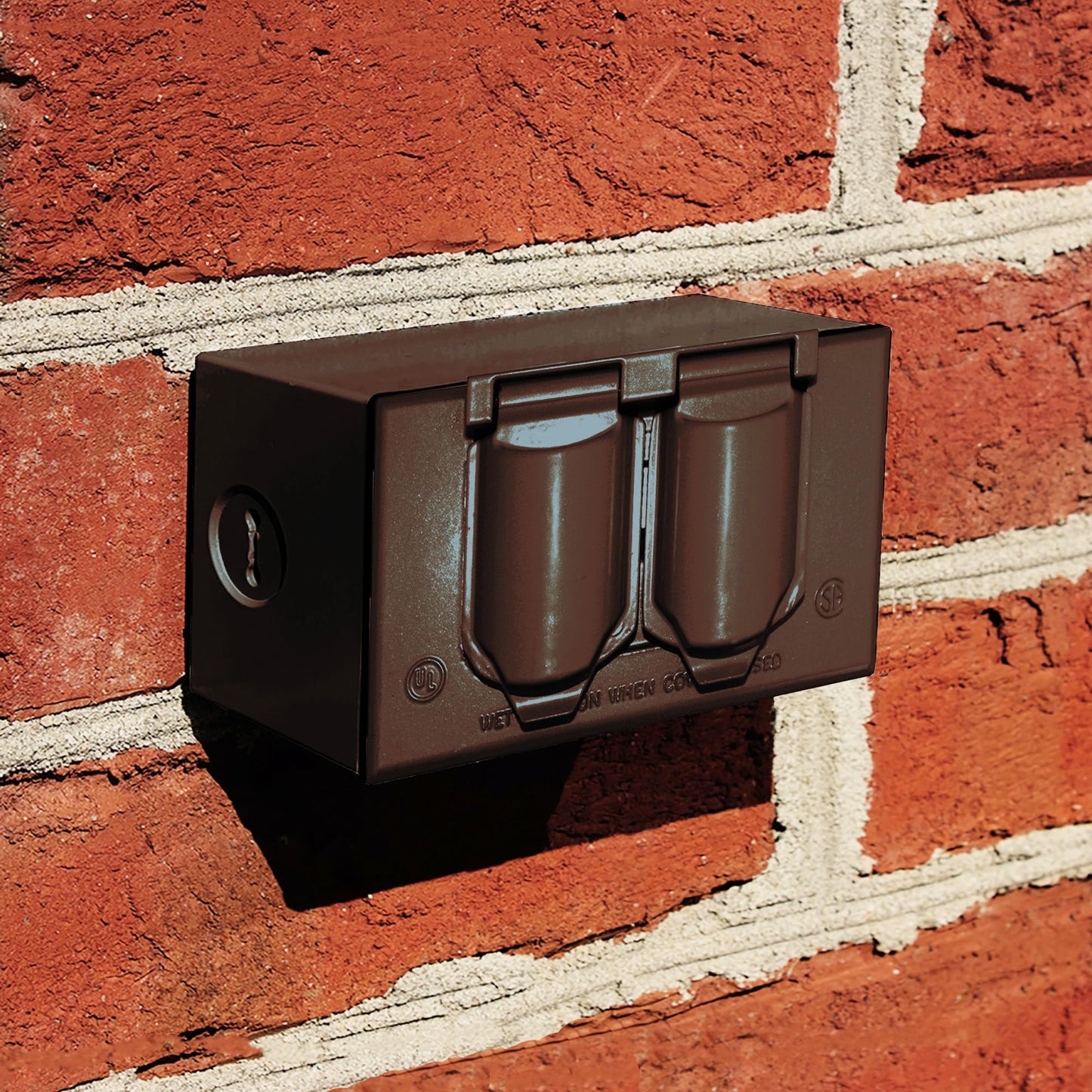 Sigma Electric, Bronze Sigma Engineered Solutions, 14245BR 1-Gang Horizontal Duplex Weatherproof Cover, No Size