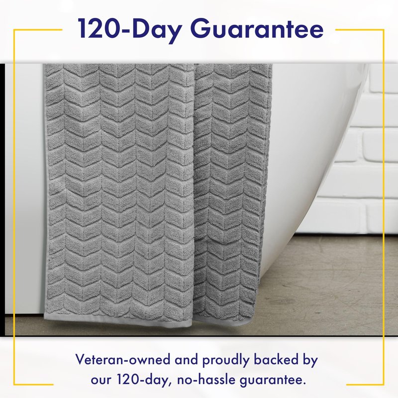 Alusa Home Ultra Soft & Stylish 700 GSM Luxury Washcloth Set (6 Piece - 13 x 13 in.) - 100% Zero-Twist, Long-Staple Cotton - Remarkably Absorbent Washcloths (Pewter Grey)