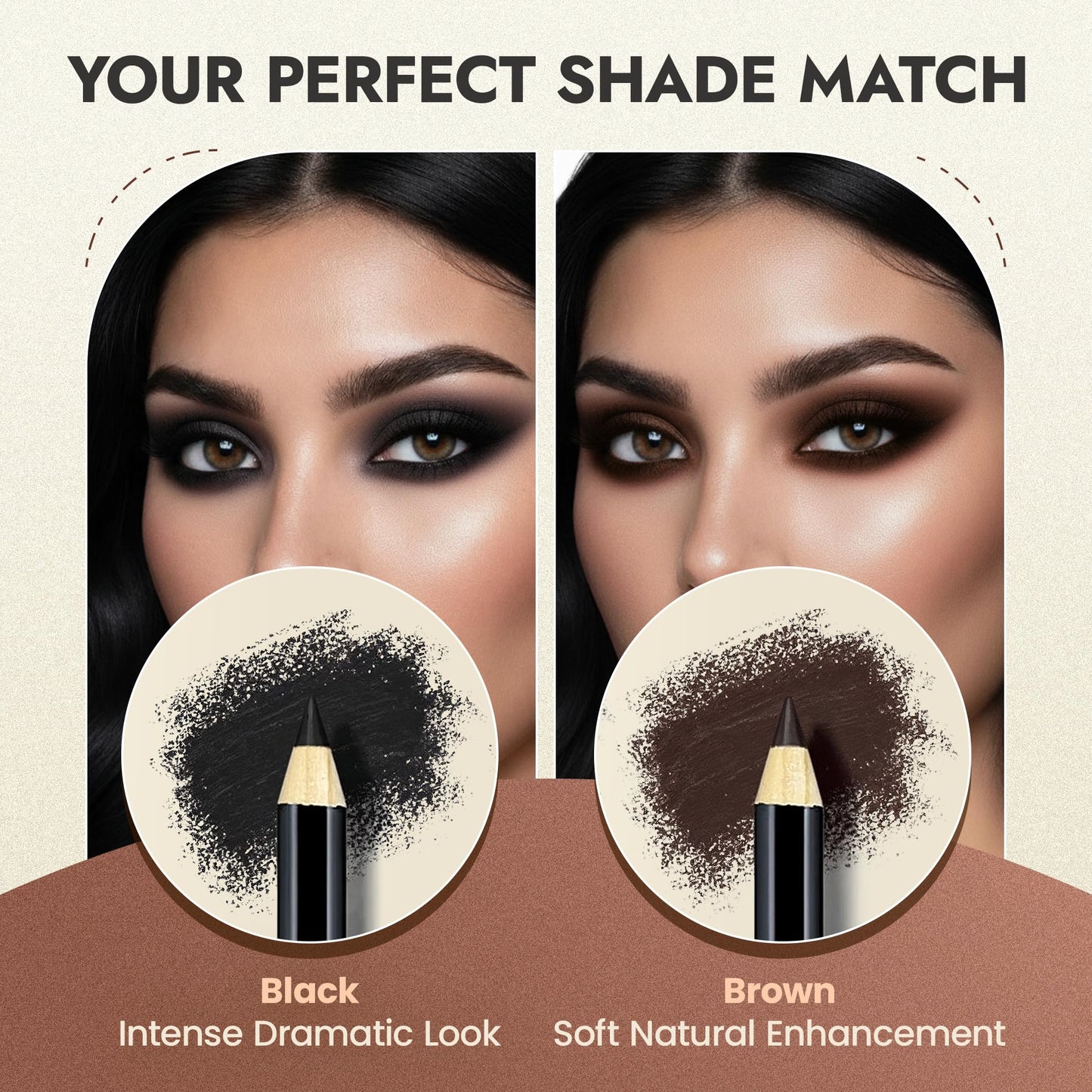 Natural Eyeliner Pencil, Black - Hypoallergenic, Water & Smudge Proof Eyeliner for sharp Lines and Defined Eyes - Long-Lasting, Organic & Cruelty-Free with Jojoba & Castor Oil for Sensitive Eyes