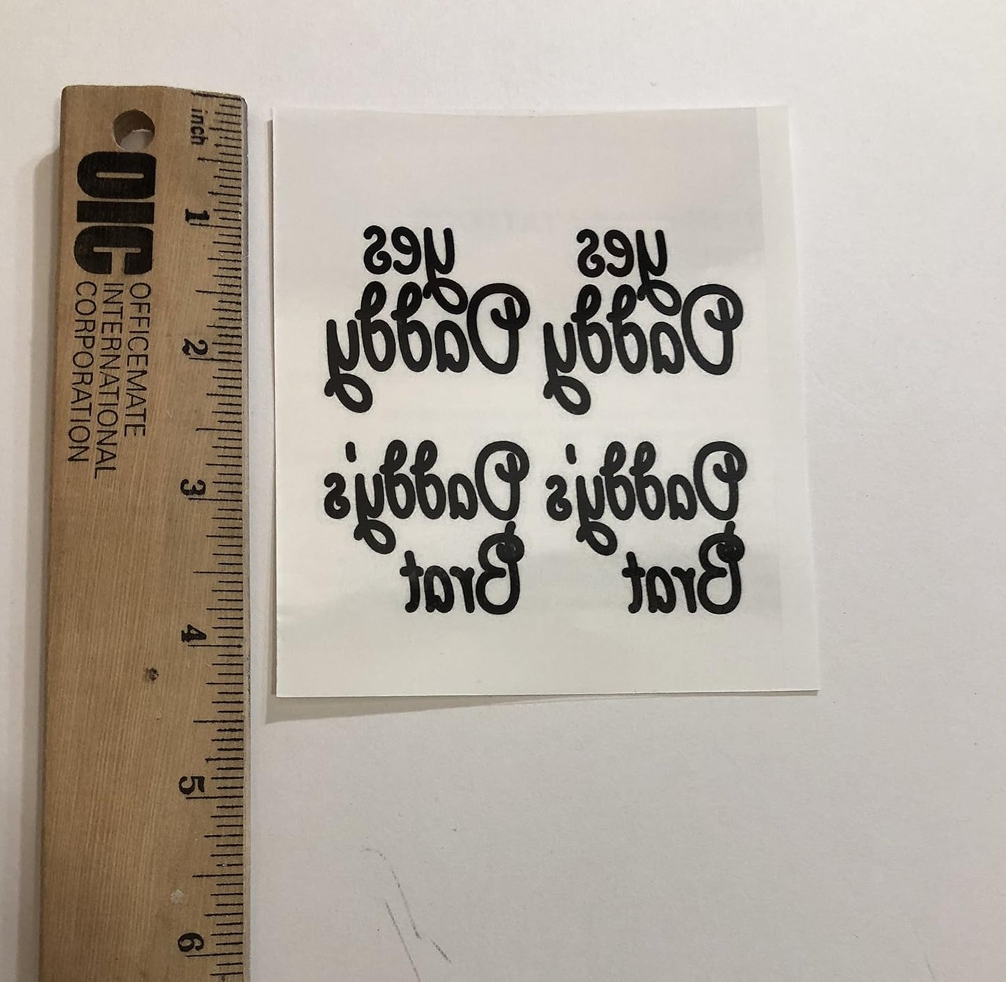 Daddy's Brat Temporary Tattoos - 5 Sheets of Fun & Unique Designs
