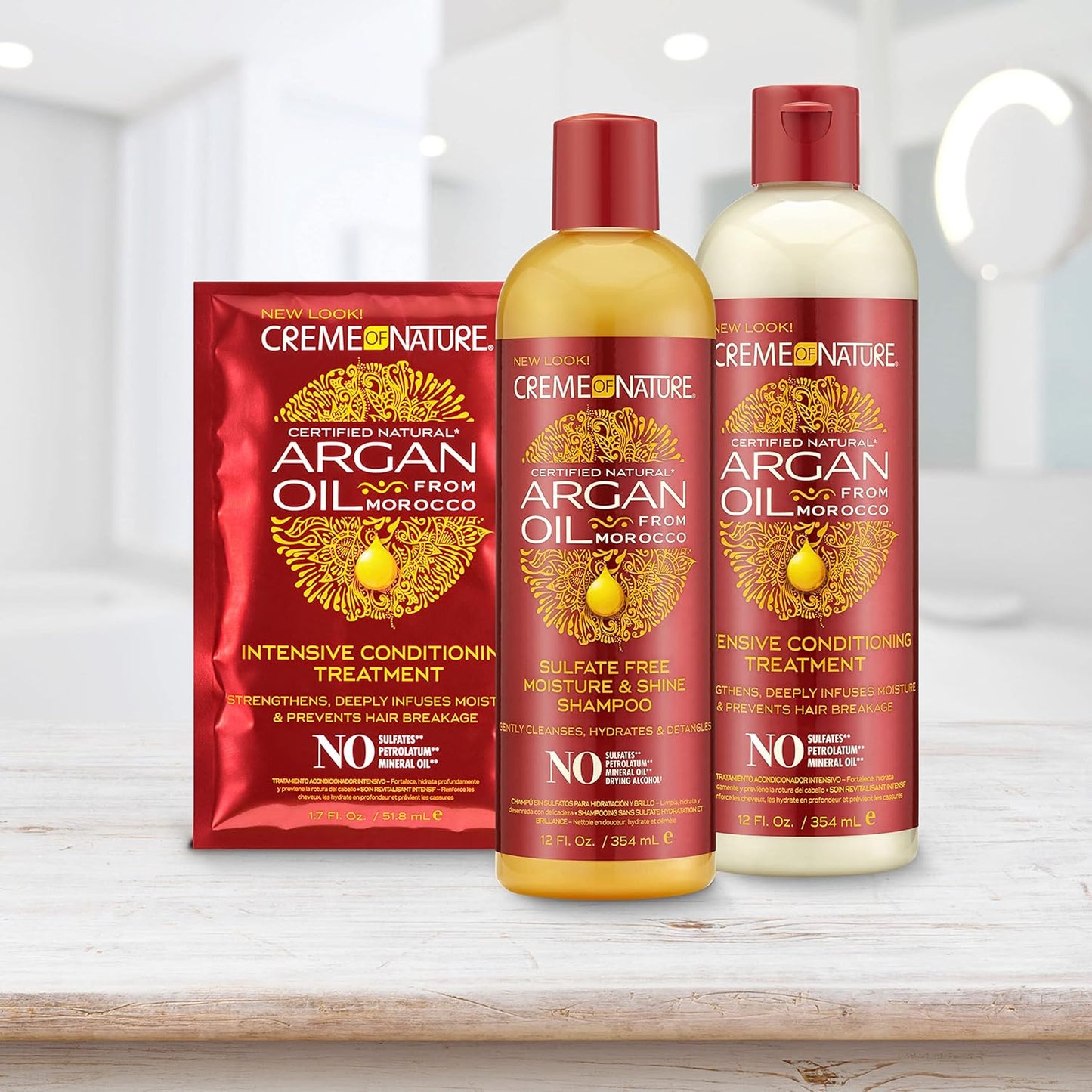 Creme of Nature, Argan Oil for Hair, Intensive Conditioning Treatment, Argan Oil of Morocco, Moisturizing Hair Care, 15.2 Fl Oz