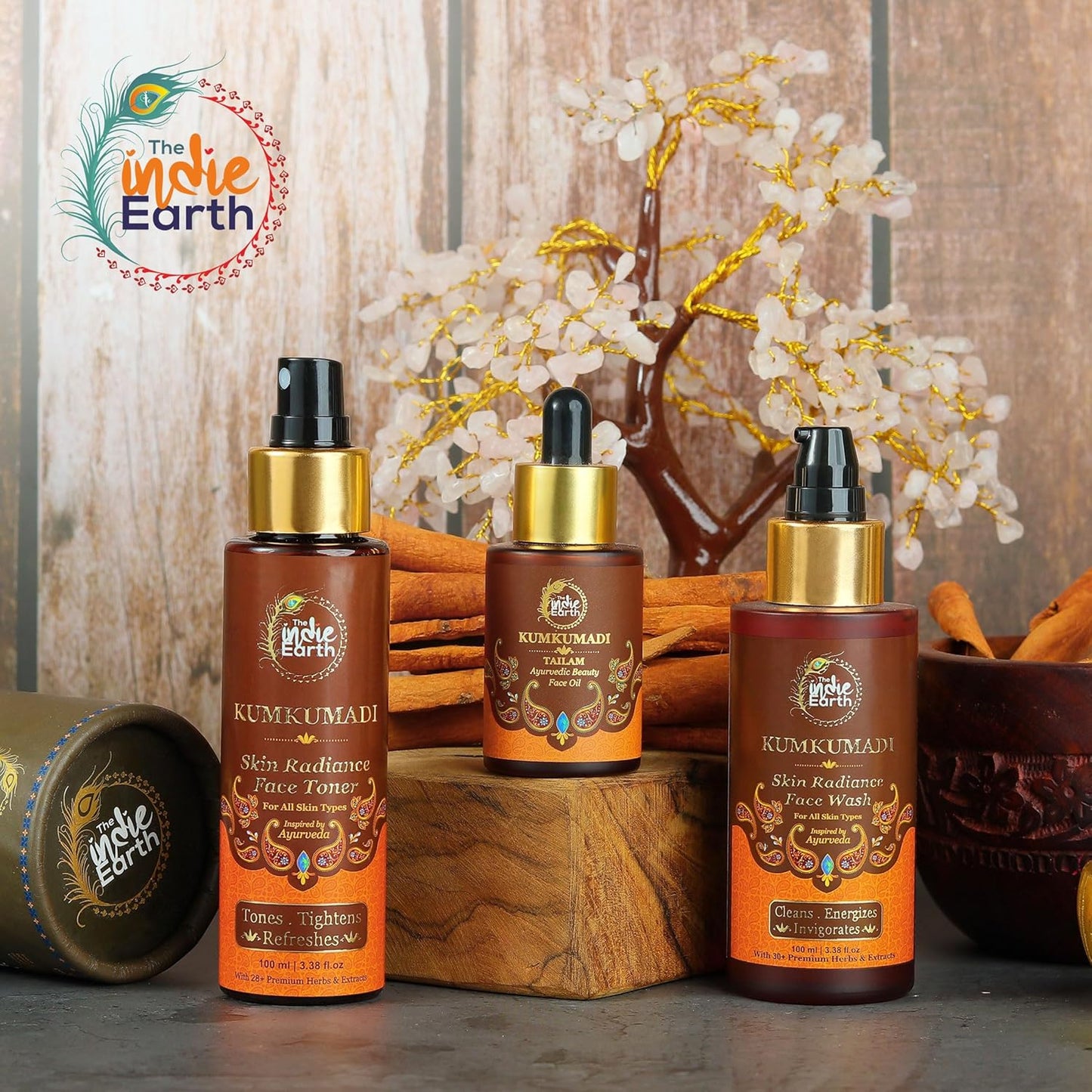 Kumkumadi Tailam Ayurvedic Face Oil - Night Serum for Brighter, Glowing Skin | 30 ml with Turmeric, Saffron & Lotus