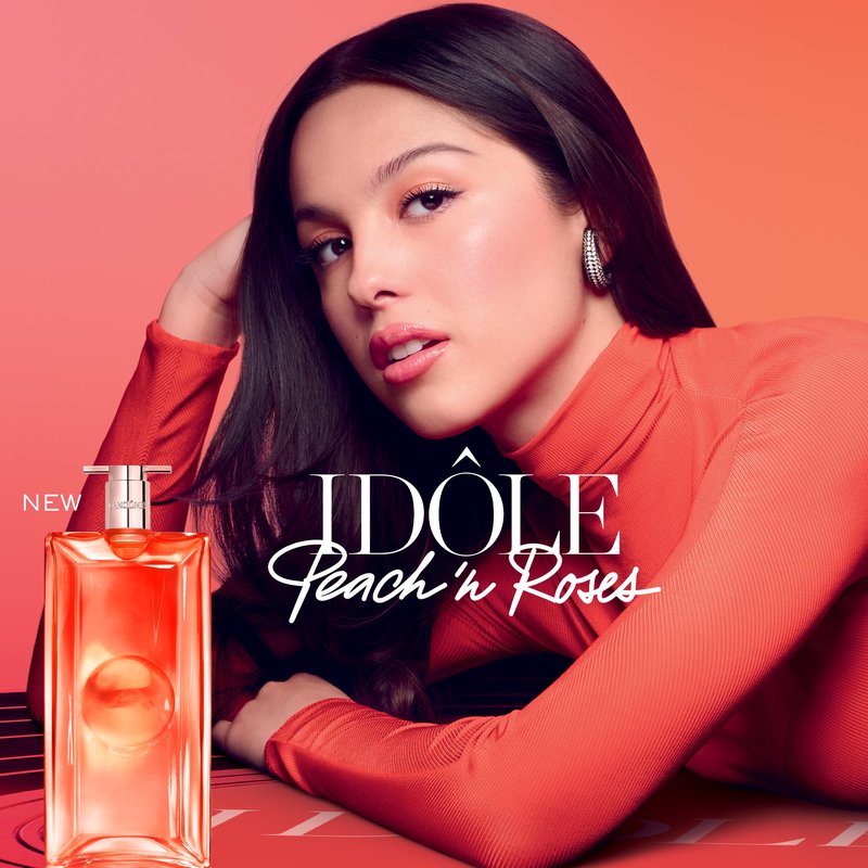 Lancôme Idôle Peach ‘N Roses Eau de Parfum, 0.85 fl oz – Juicy Peach, Sparkling Red Berries & Velvety Rose, Fruity Floral Perfume, Everyday Scent