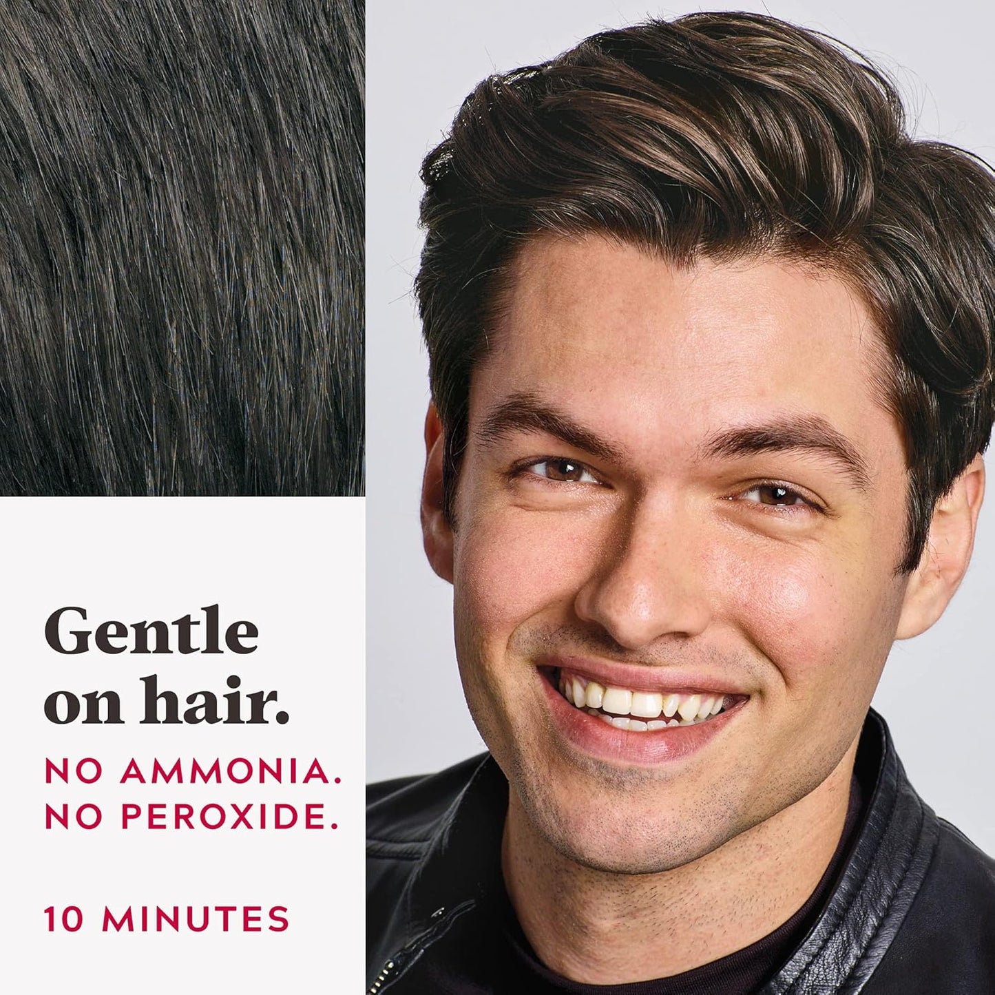 Just For Men Easy Comb-In Color Mens Hair Dye, Easy No Mix Application with Comb Applicator - Medium-Dark Brown, A-40, Pack of 1