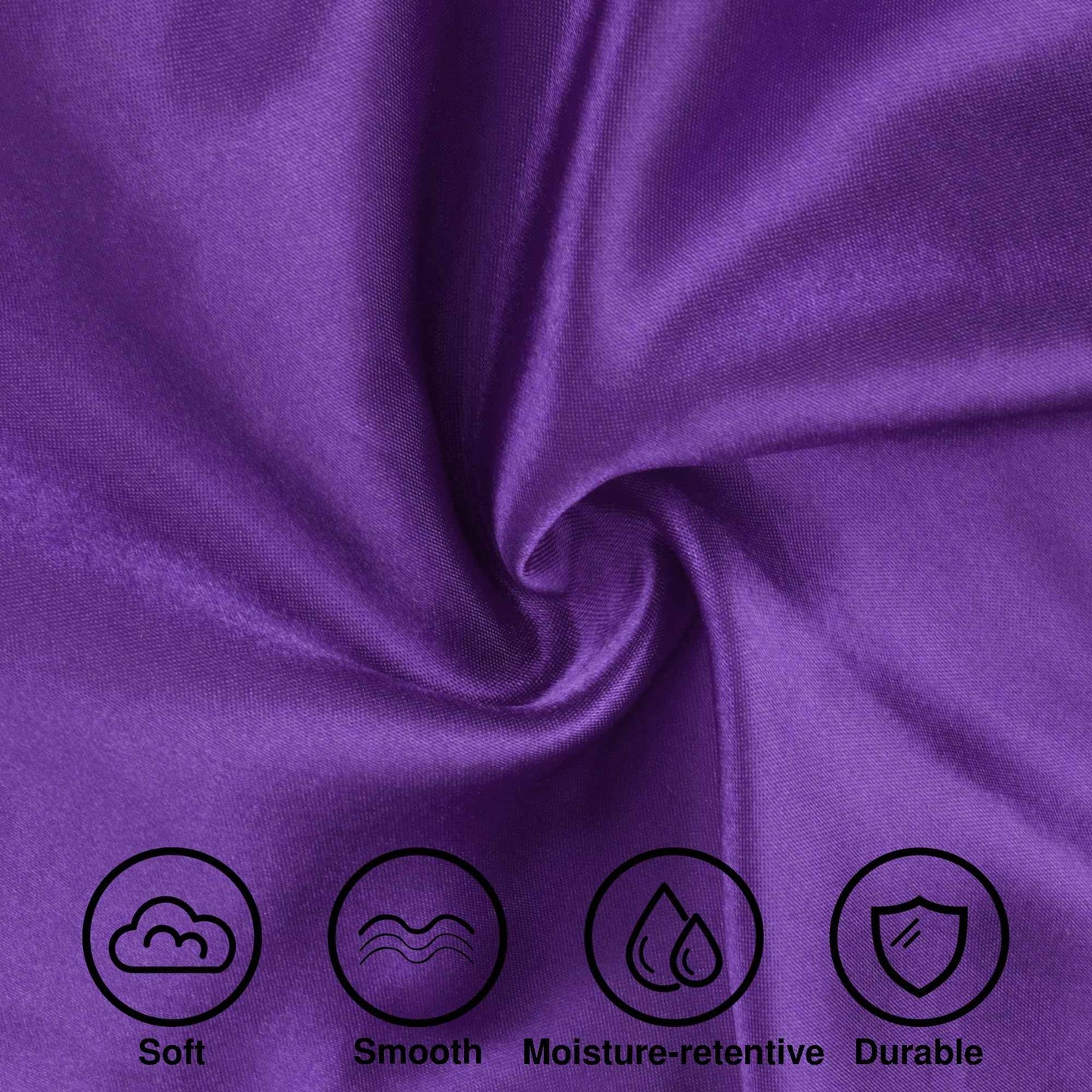 Satin Bonnet Silk Hair Bonnet for Sleeping Women Men Night Cap Sleep Bonnet Hat Hair Cap 9 Pack with Wide Band, Purple