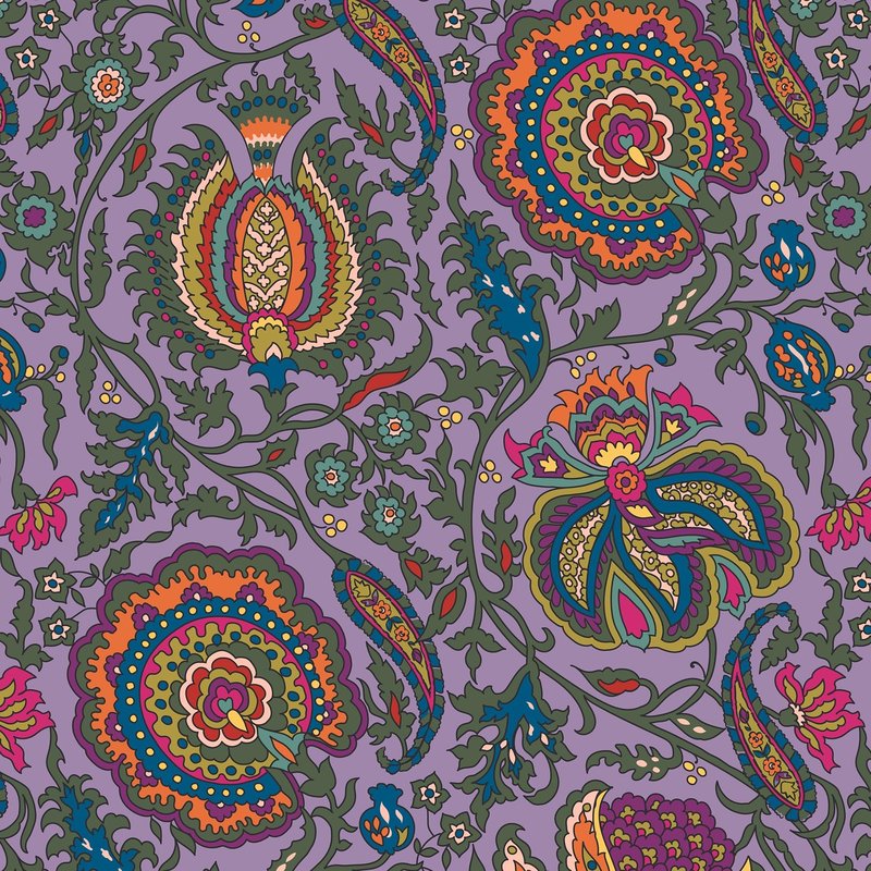 Vera Bradley Women's Premium Cotton Brush Up Cosmetic Case, Colorful Bouquet, One Size