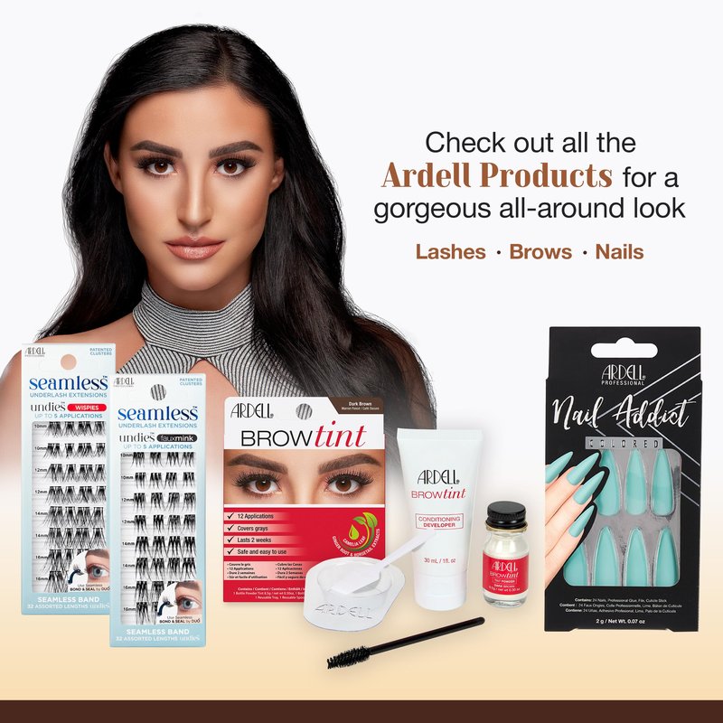 Ardell Balayage Wispies False Eyelashes - Ash Brown, False Lashes Natural Wispy Lashes with Ultra Thin Band for Gradient Lash Effect, 4 Pack