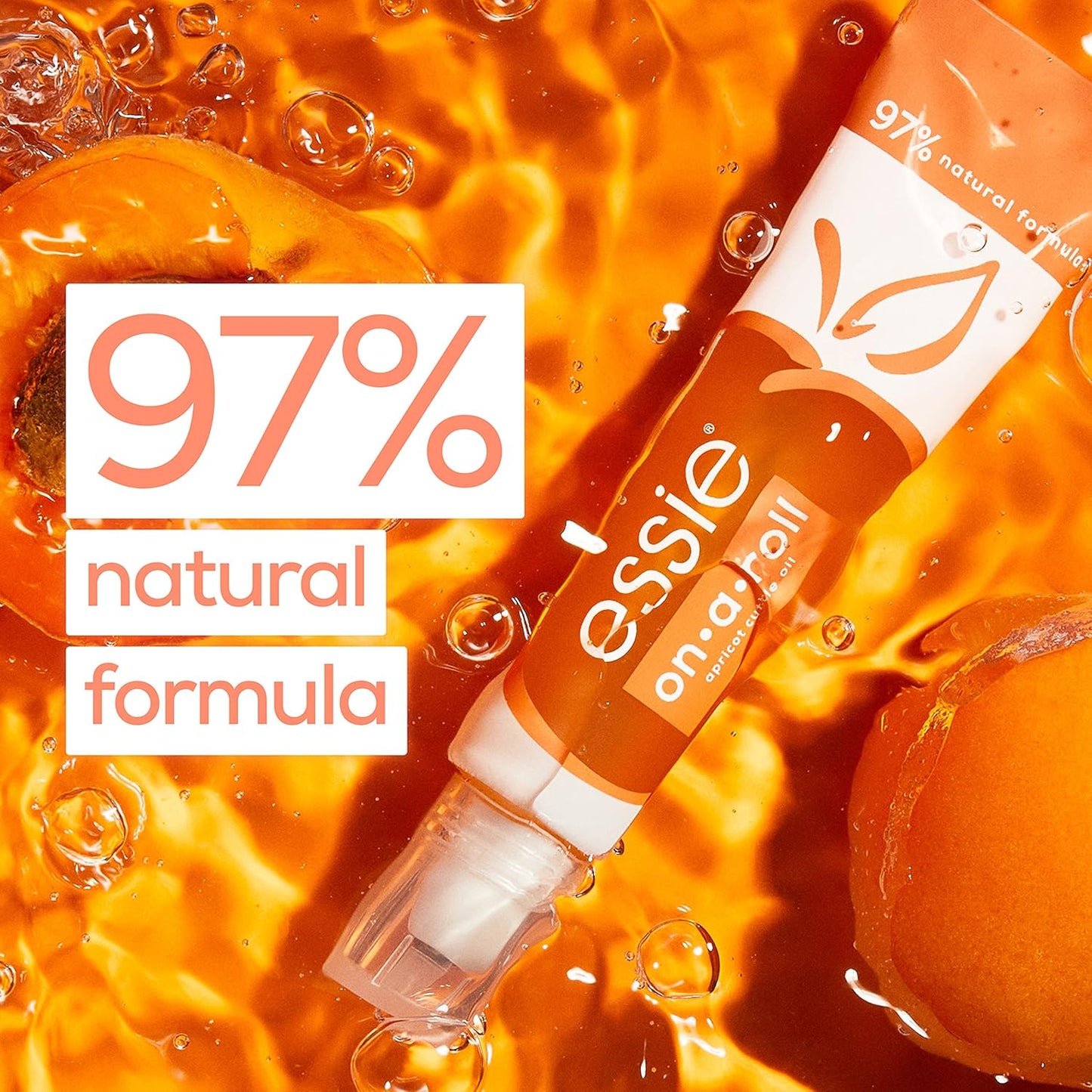 essie Nail Care, 8-Free Vegan, Apricot Nail and Cuticle Oil, softened and nourished cuticles, 0.46 fl oz