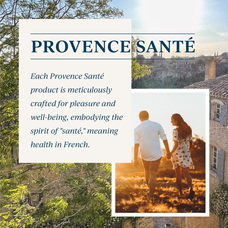 Provence Sante Cleansing Bath & Shower Gel - Moisturizing Almond Oil Body Wash for Dry Skin - Nourishing Fresh Linden Blossom Scent - Made in France - 10.2 Oz