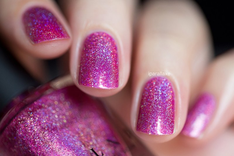 ILNP Paige - Berry Pink Holographic Nail Polish