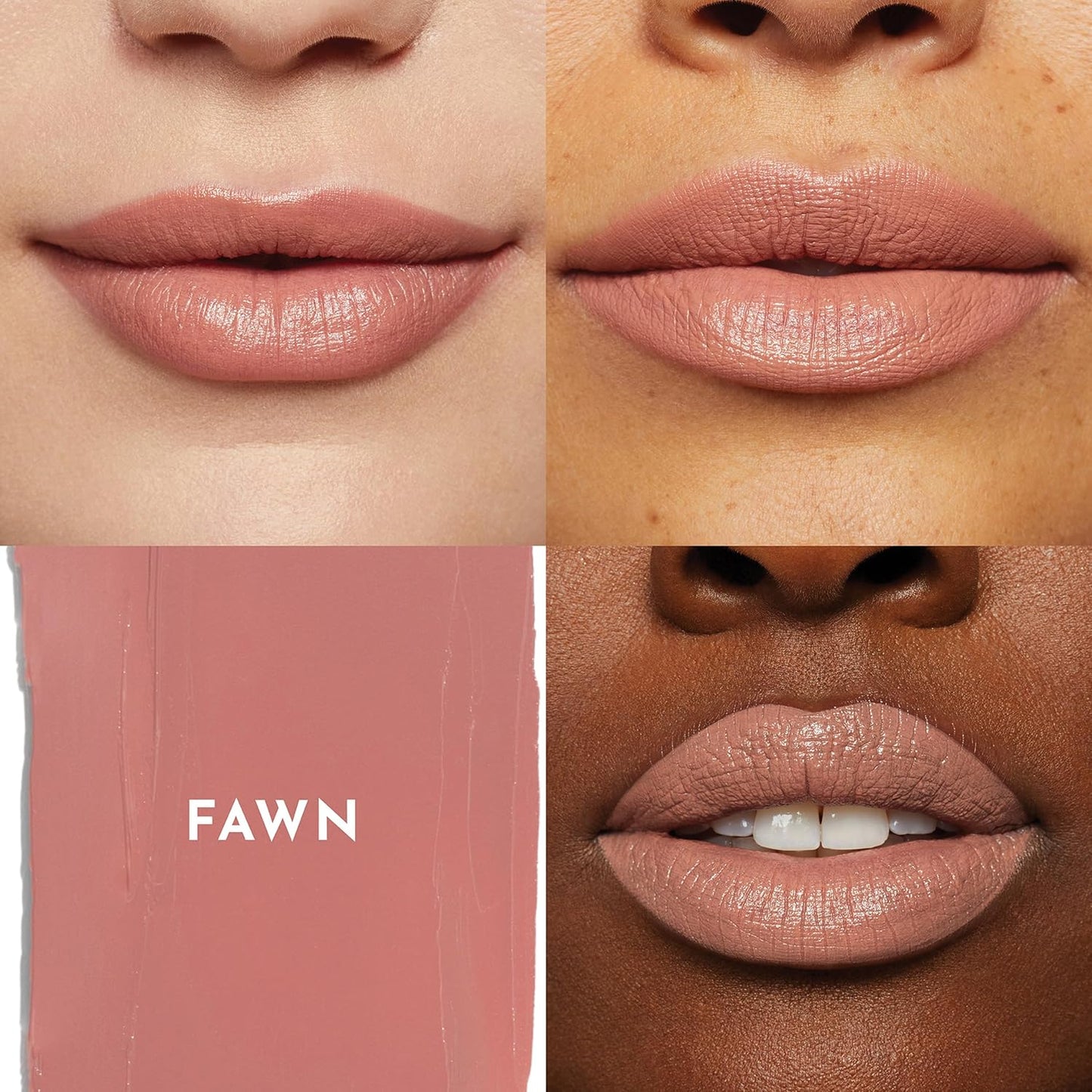 Forget the Filler Lip-Plumping Satin Cream Lipstick - Fawn | 0.1 Ounce, Smooths Lines & Enhances Lips