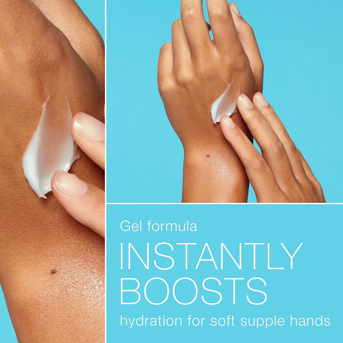 Neutrogena Hydro Boost Hydrating Hand Gel Cream with Hyaluronic Acid for Instantly Quenched, Soft & Supple Hands, Lightweight, Non-Greasy & Quick Absorbing Hand Lotion, Travel Size, 3 Oz