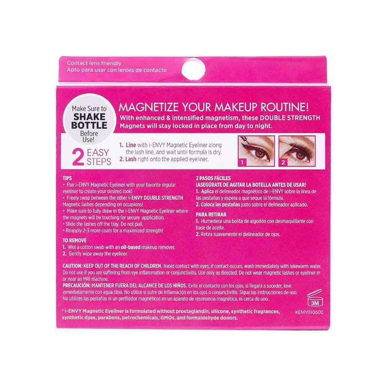 KISS i Envy Magnetic Eyeliner - Wind Resistant Formula for All-Day Wear | Lasts Up to 16 Hours