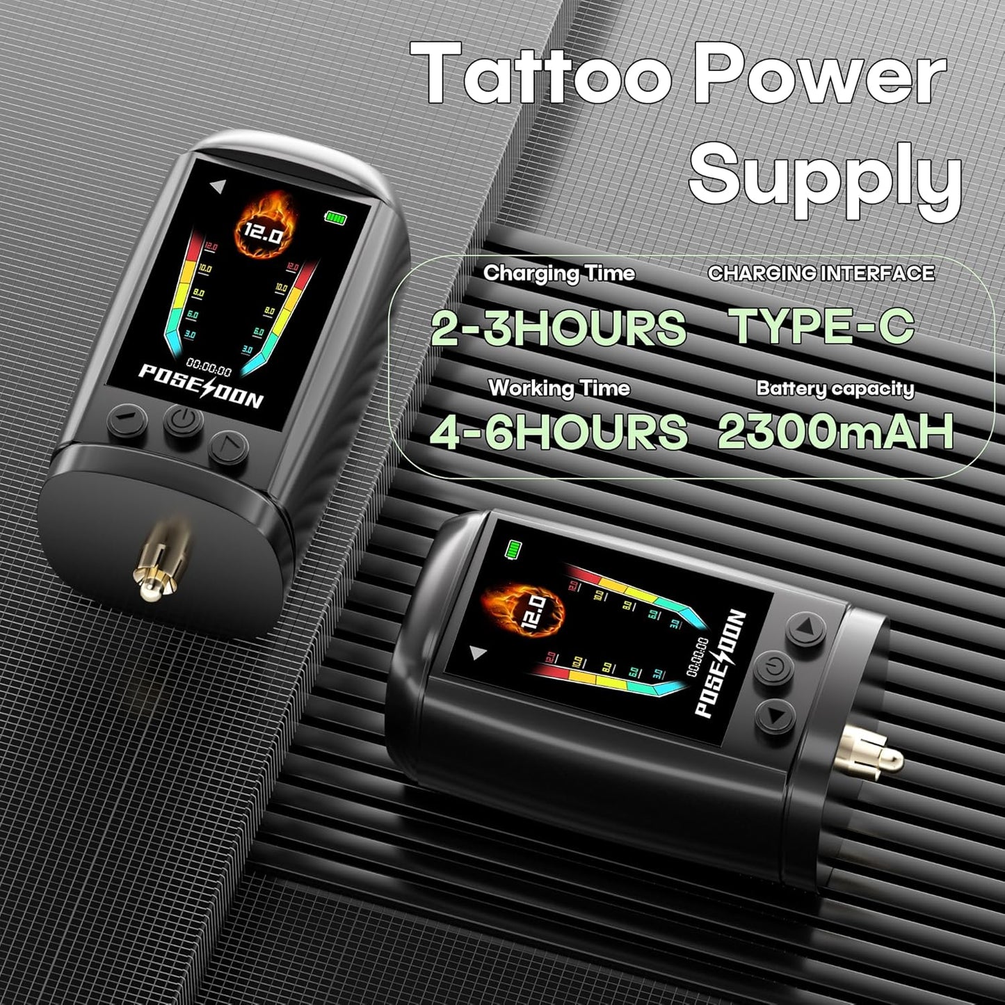 Tattoo Gun Kit - Cordless Tattoo Machine with Color Display & 20 Cartridges | Complete Beginner Set