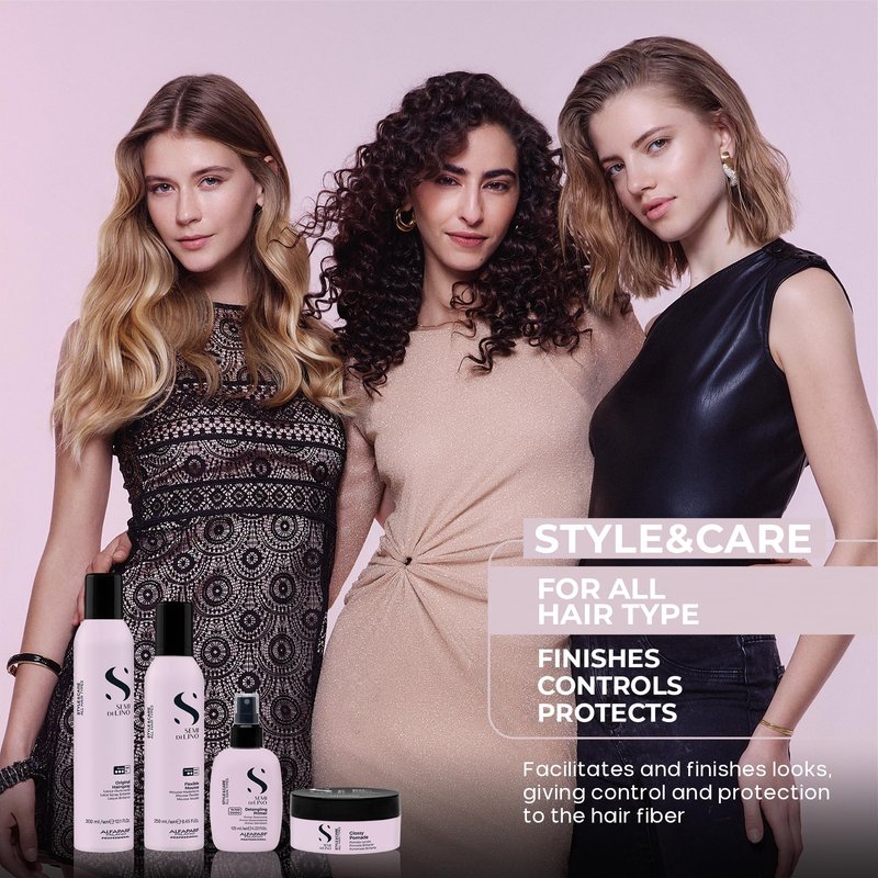 ALFAPARF MILANO Semi di Lino Style Sea Salt Spray - Texturizing Hair Spray for Women & Men - Heat Protectant - Natural, Lightweight Finish - Medium Hold (4.23 fl oz)