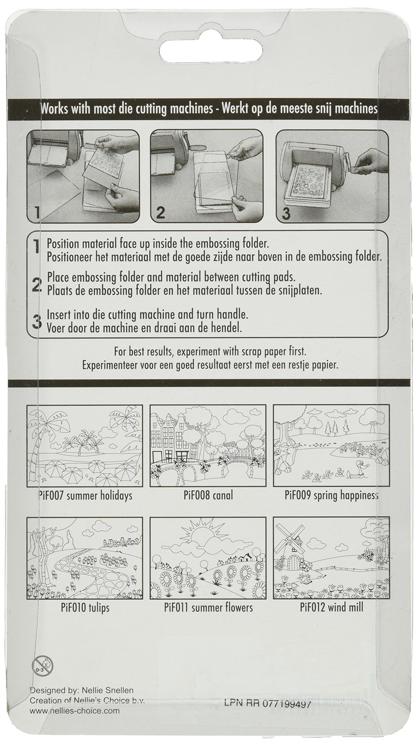 Ecstasy Crafts Nellie's Choice Embossing Folder 4"X6"-Canals