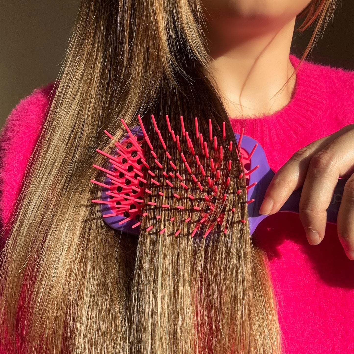 FHI Heat UNbrush Detangling Brush for Pain-Free Brushing on All Wet or Dry Hair Types — Durable DuoFlex Anti-Static Bristles, Lightweight Handle, Vented Hair Brush