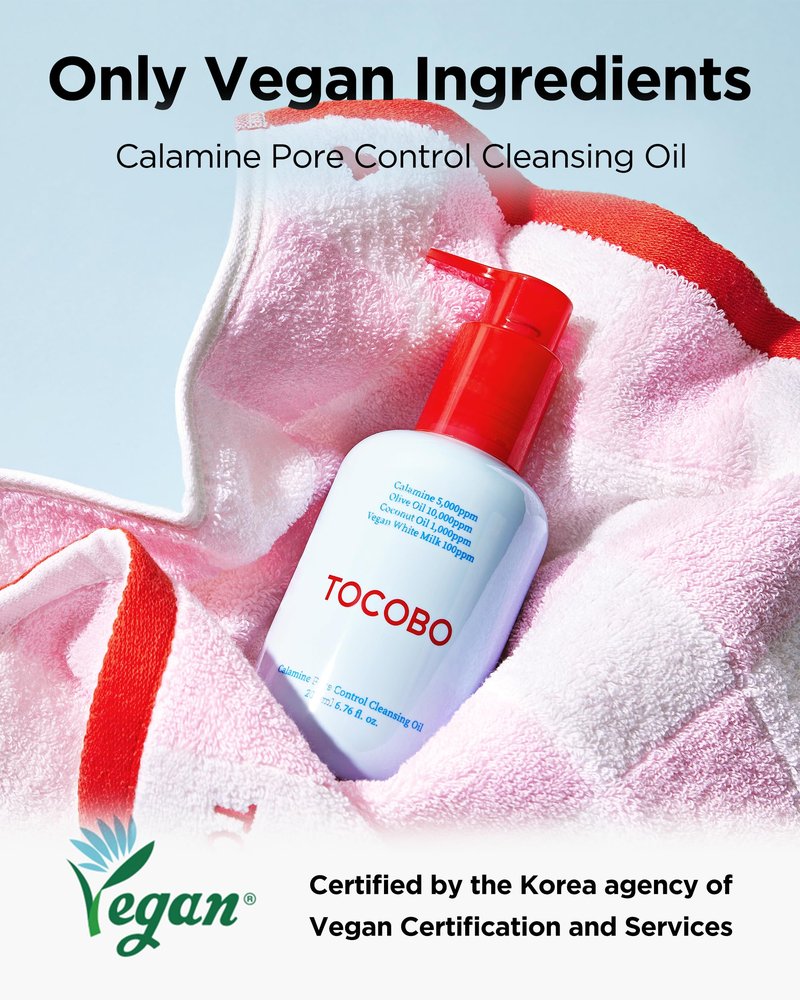TOCOBO Calamine Pore Control Cleansing Oil 200ml / 6.76 fl oz | Blackheads, Make-up Cleansing, Pore Care, Deep Cleansing, mothers day
