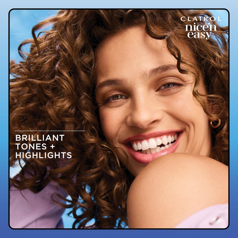 Clairol Nice'n Easy Permanent Hair Dye, 6 Light Brown | 100% Gray Coverage | Long‑Lasting, Natural‑Looking Color & Shine | Pack of 1
