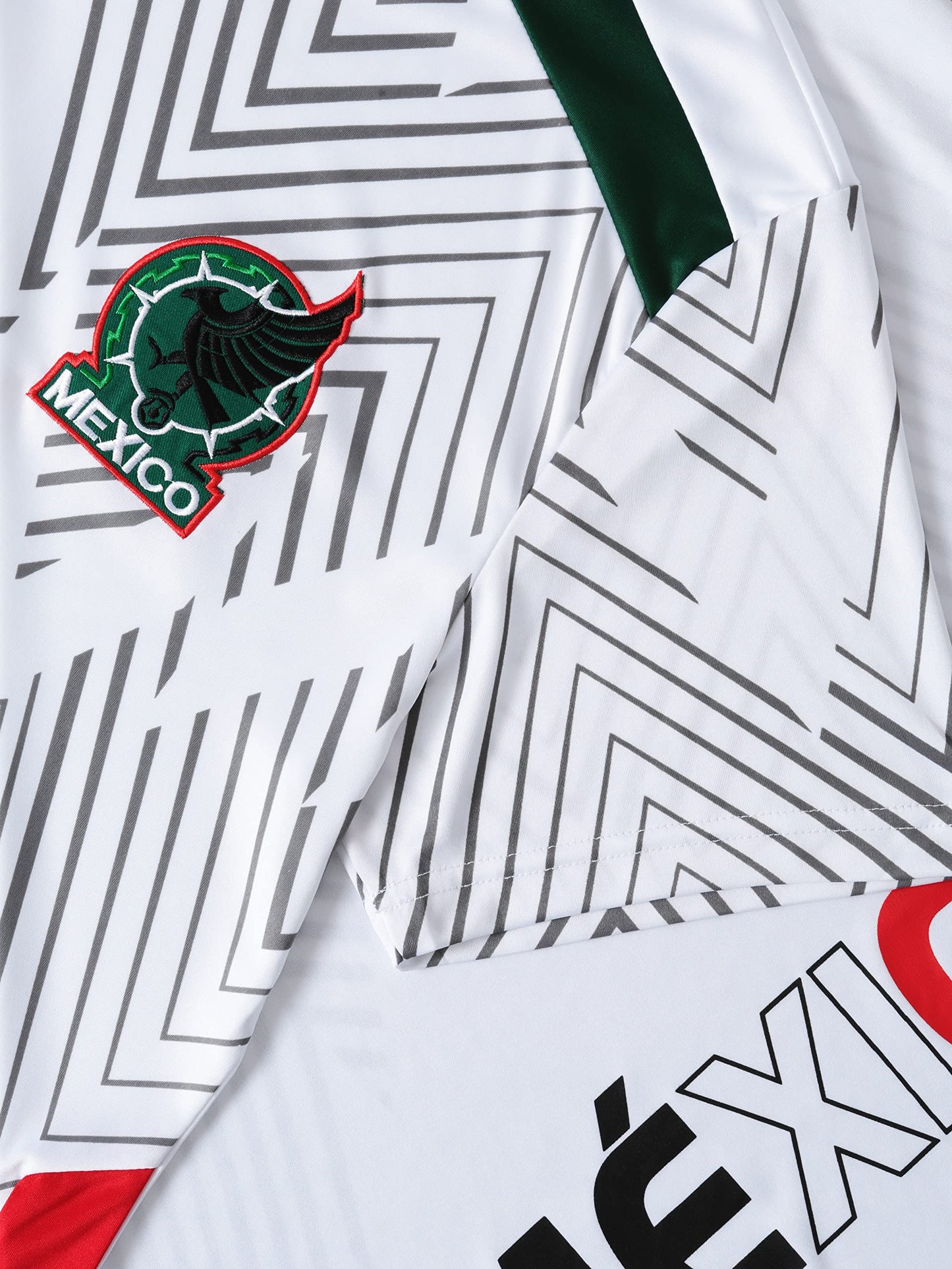 National Mexico Soccer Jersey World Futbol Cup Team Uniform Futsal Athletic Top Shirt (X-Small, White)
