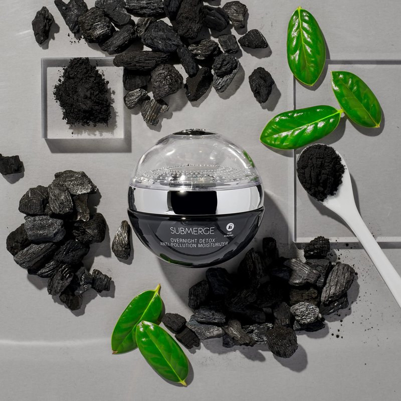 PÜR MINERALS Submerge Overnight Detox Anti-Pollution Moisturizer, Helps Restore Skin's Hydration, Helps Smooth Appearance of Blemishes, Charcoal, Aloe & Green Tea, Cruelty Free