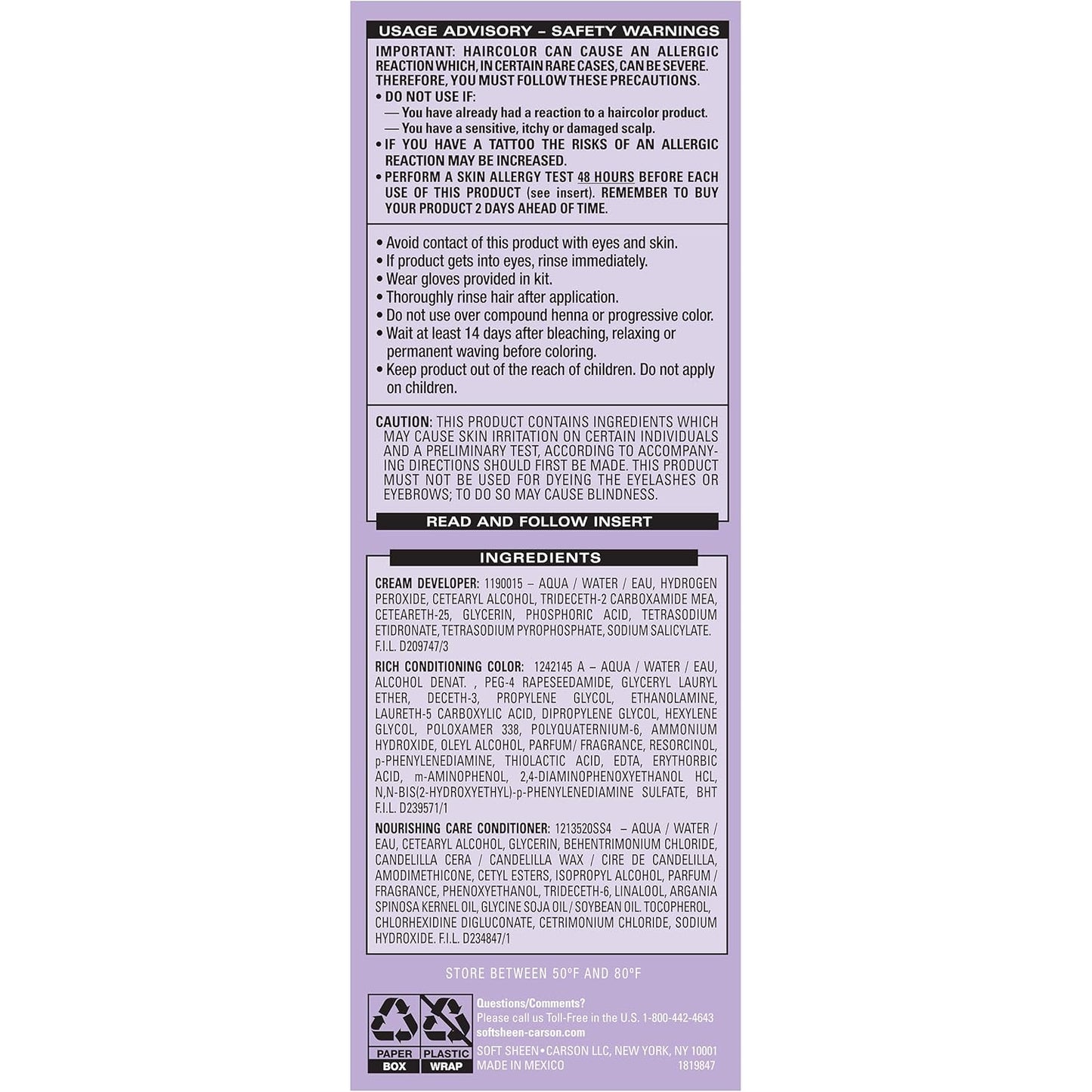 SoftSheen-Carson Interbeauty Dark and Lovely® Uplift Bleaching Kit with Powder, Developer, and Toner for Blonde Hair