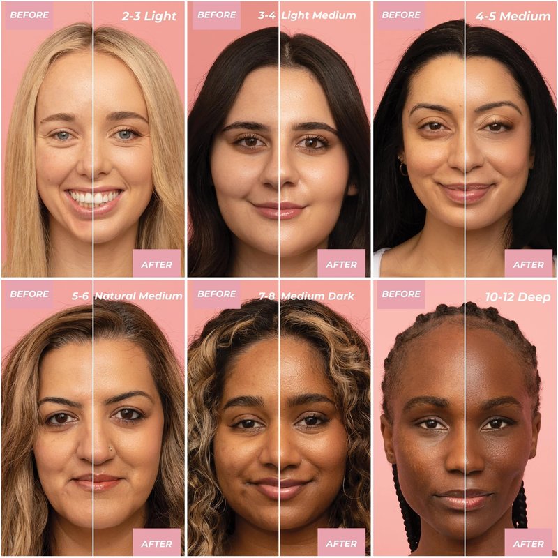 MCoBeauty Miracle Hyaluronic Tinted Serum 3-4 Light Medium - Hydrating Skin Tint Foundation with Hyaluronic Acid Ginseng - Buildable Sheer to Medium Coverage Dewy Finish - Vegan Cruelty Free Makeup