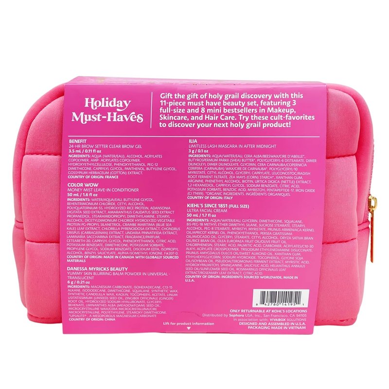 Sephora Favorites Holiday Must-Haves Gift Set | 11-Piece Set with 3 Full-Size & 3 Mini Essentials