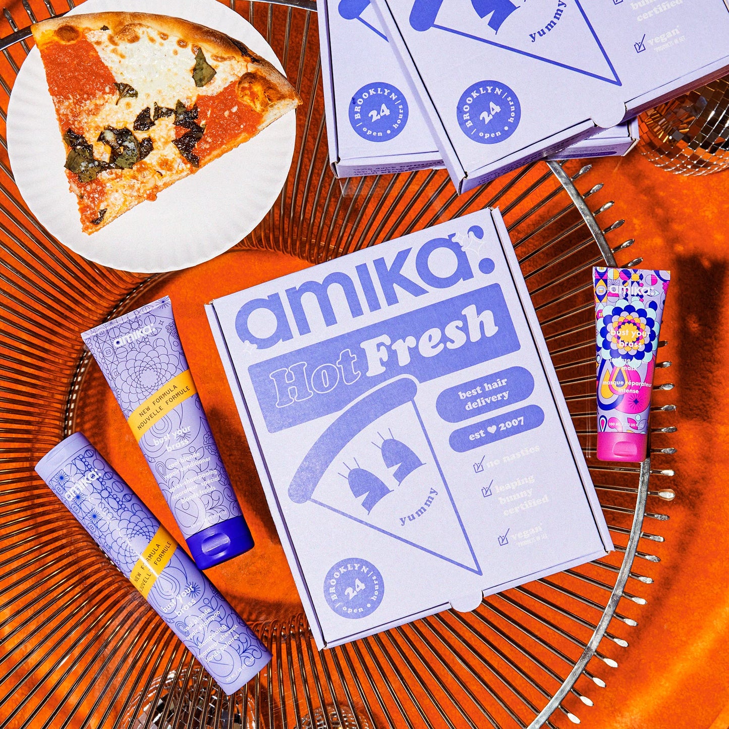 blonde appétit bust your brass toning + repair set | amika