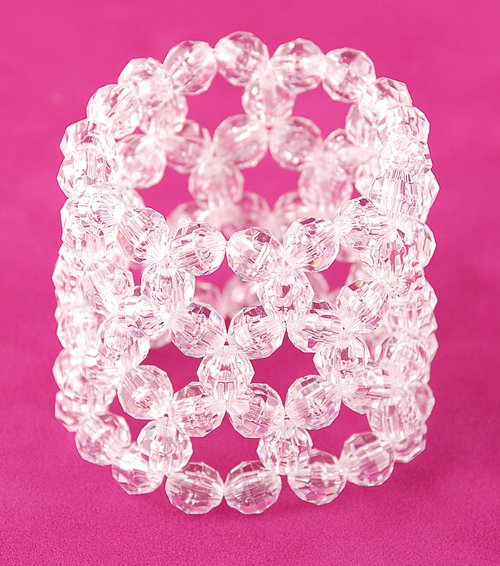 The Beadery 8mm Faceted Bead in Crystal, Small, 900-Pieces