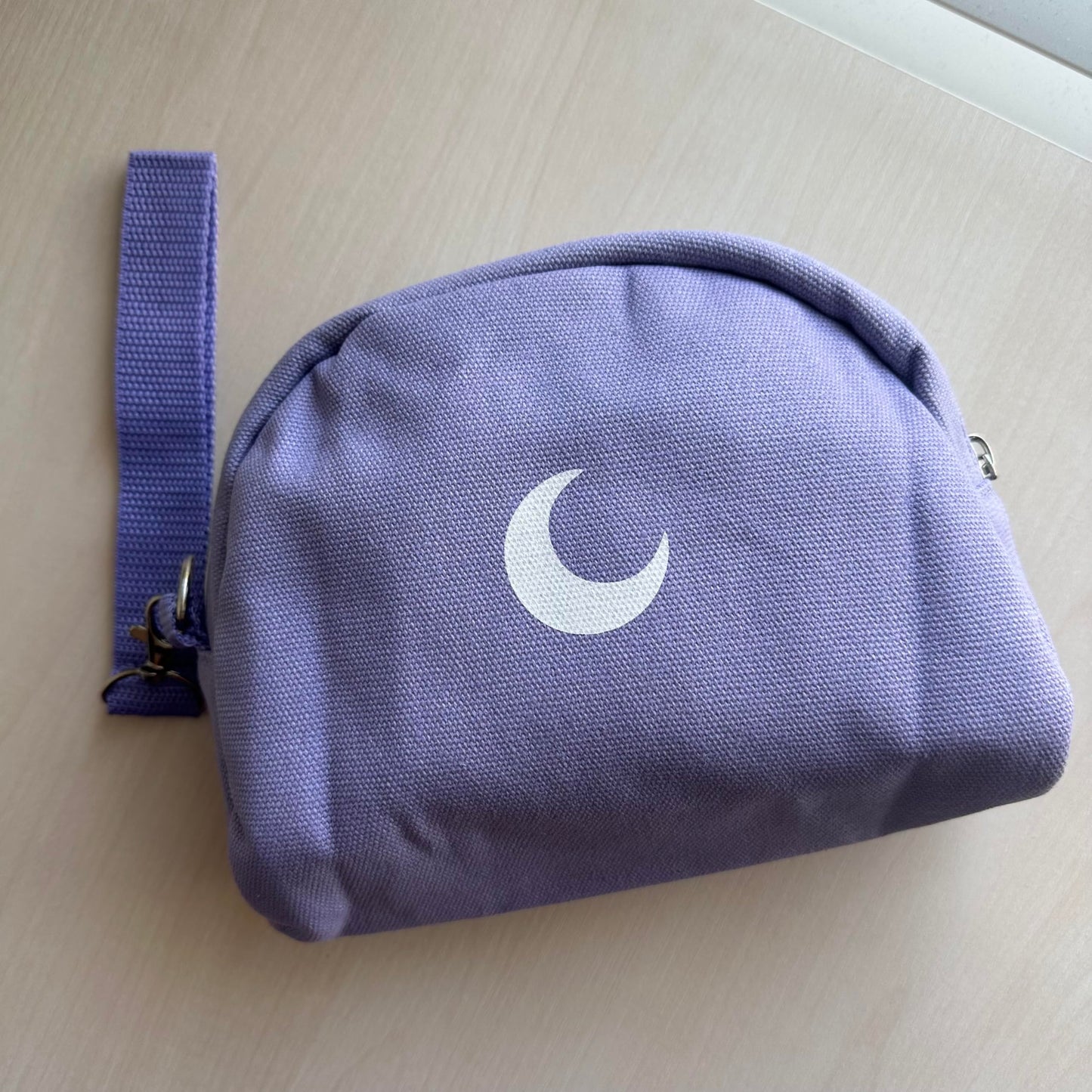 Brando Moon Small Zipper Makeup Bag for Women Girls β Travel Cosmetic Pouch, Wide-Open Organizer Purse Case, Air-Tight Odor-Control Fabric, Everyday Travel Essentials