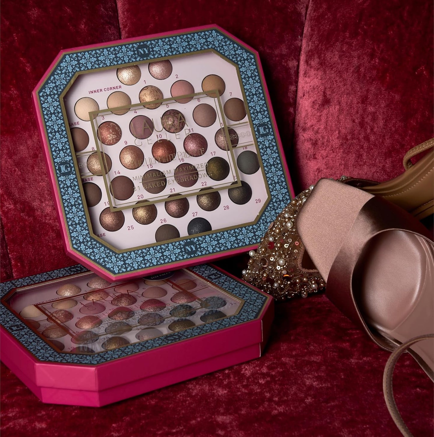 Laura Geller The Ultimate Palette - 31 Baked Eyeshadows in Classic & Marble | Matte & Shimmer Finishes