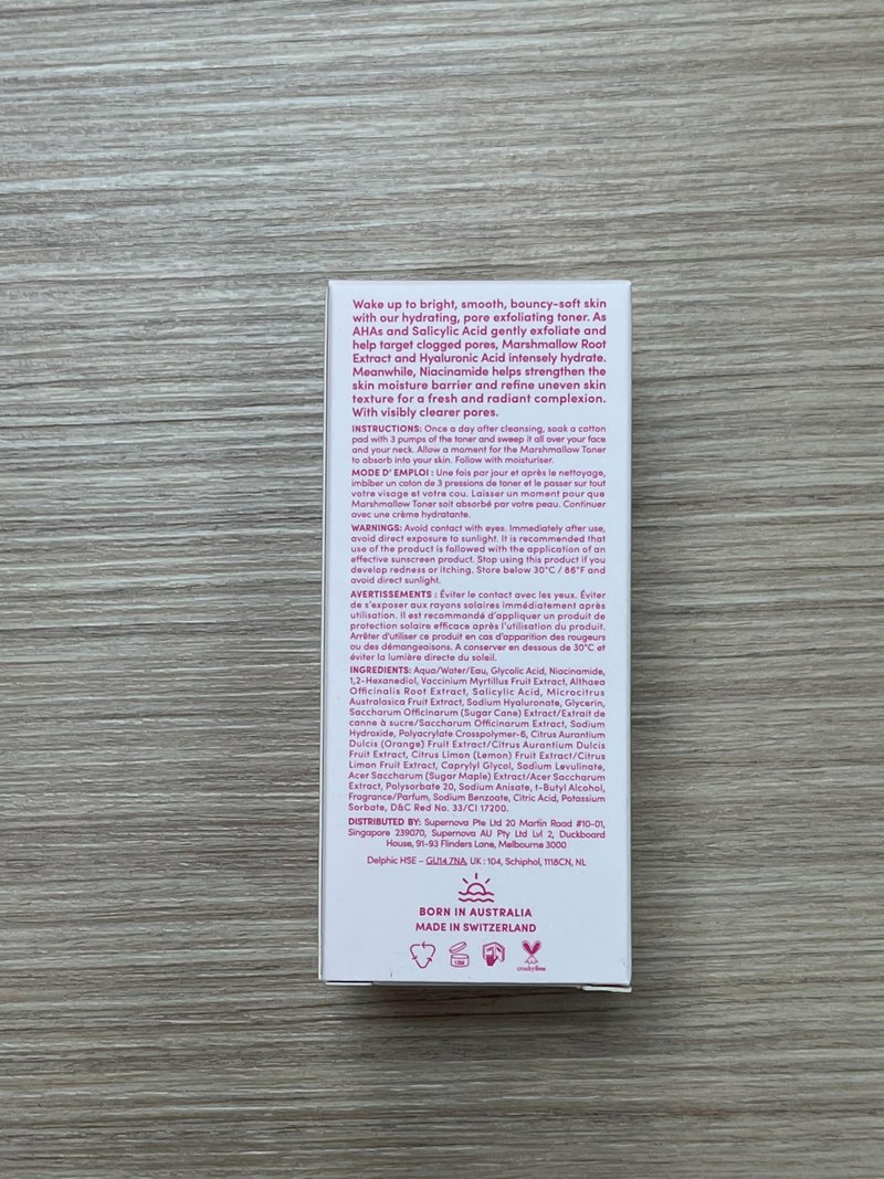 Sand & Sky Australian Essentials Brightening Toner with Niacinamide & Glycolic Acid - Marshmallow Extract Essence, Exfoliates & Strengthens Skin, 4.2 fl oz