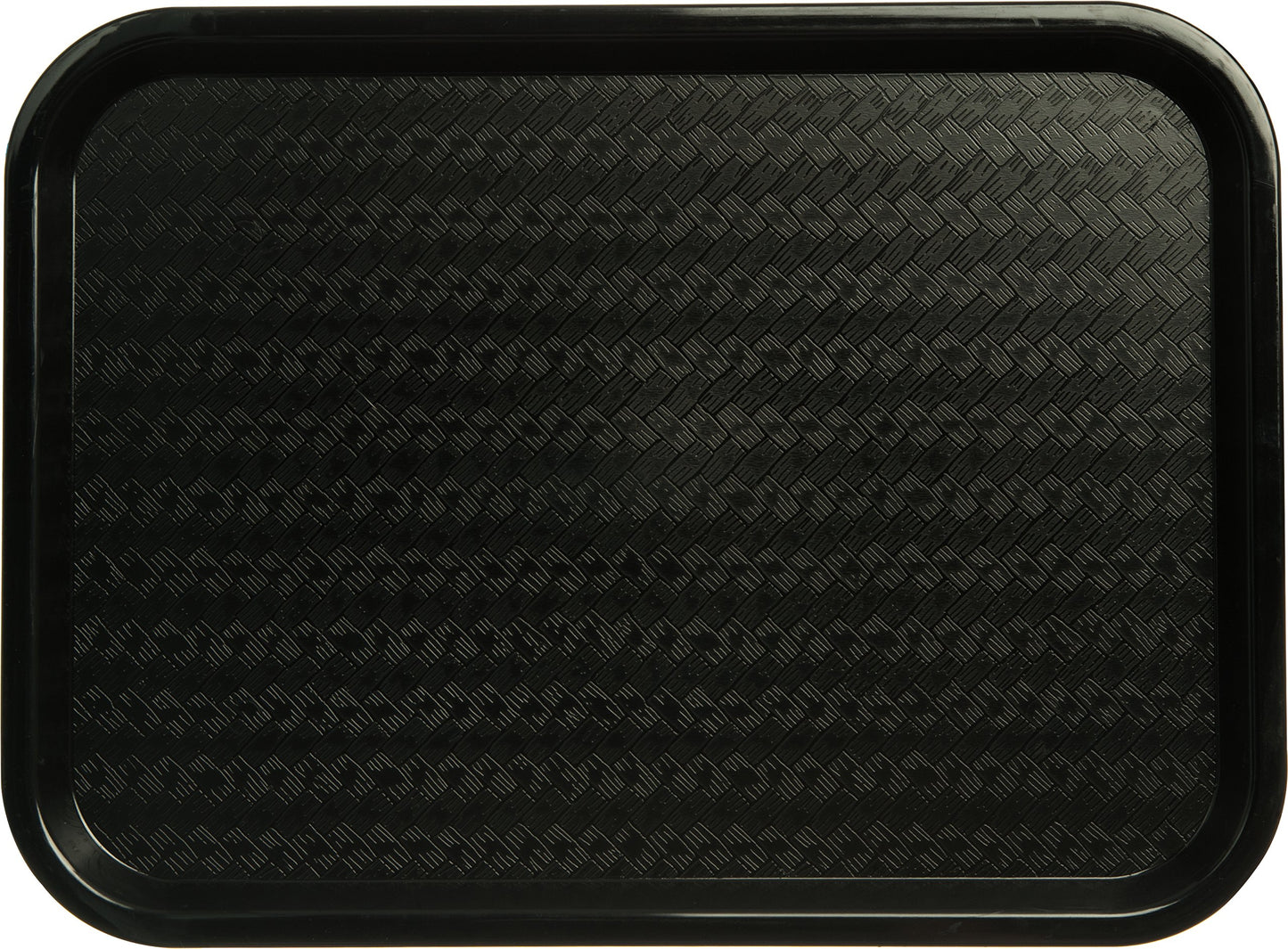 Carlisle FoodService Products CT121603 Café Standard Cafeteria / Fast Food Tray, 12" x 16", Black