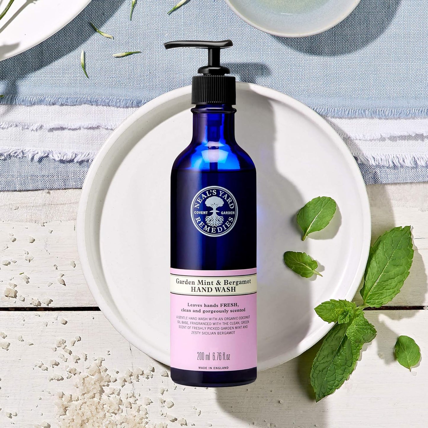 Garden Mint & Bergamot Hand Wash - Certified Organic Refreshing Soap | 6.76 fl. oz.