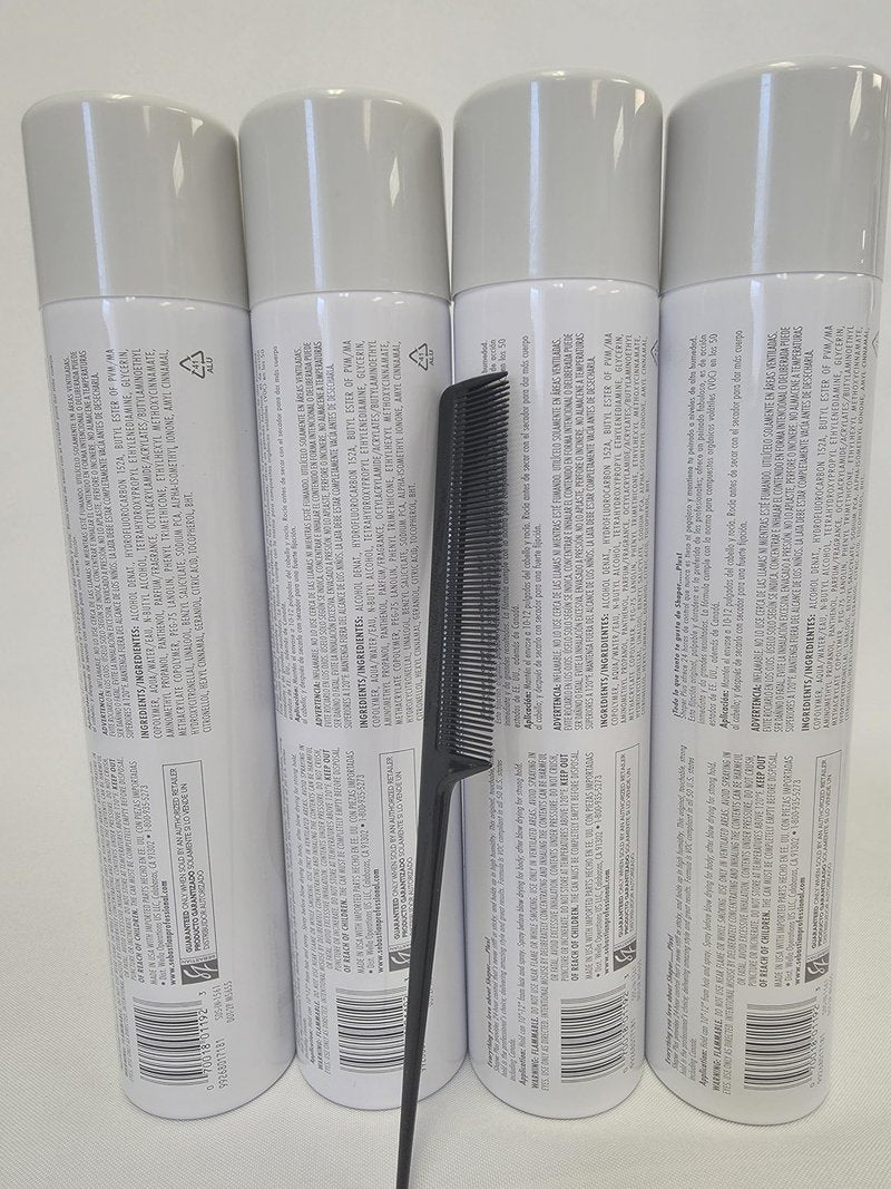 Shaper Plus - Extra Hold Hairspray - 10.6 Oz Comb Included May Very (4 Packs)