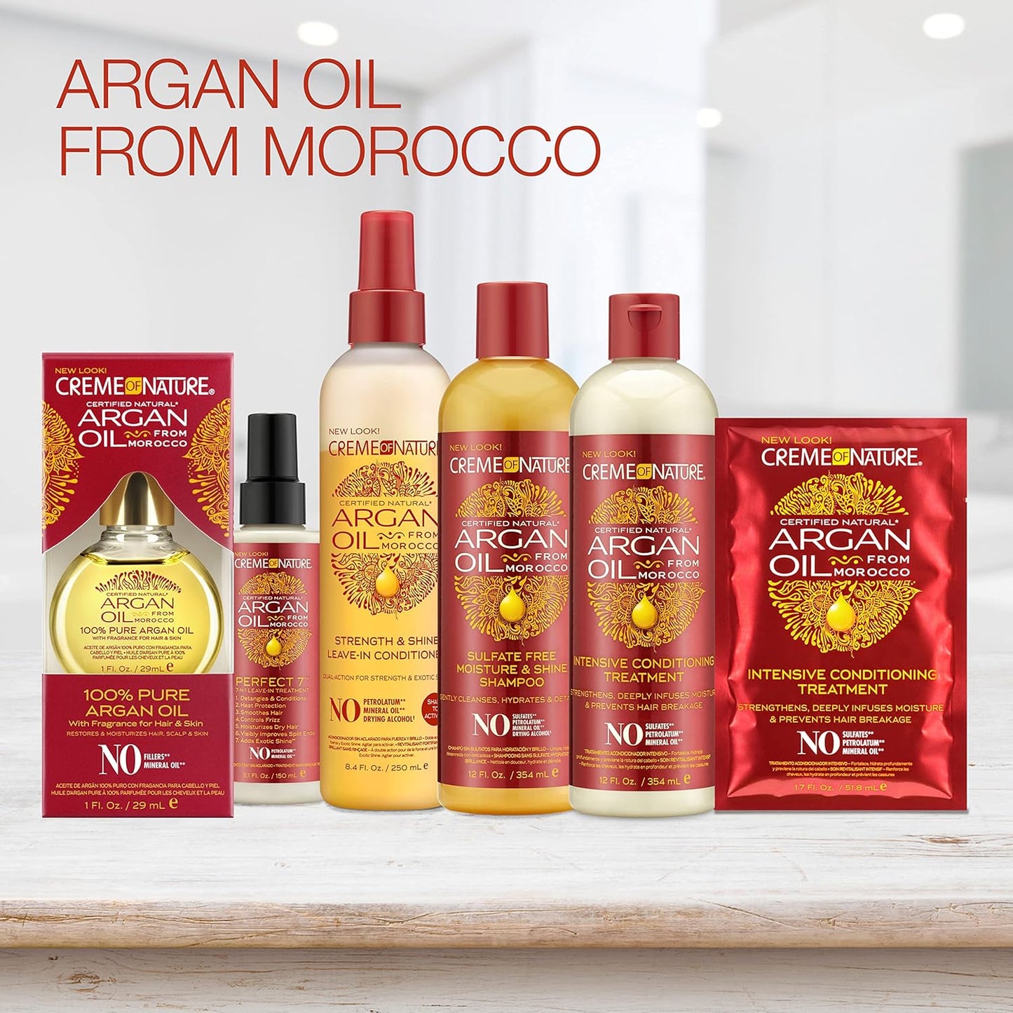 Creme of Nature, Argan Oil for Hair, Intensive Conditioning Treatment, Argan Oil of Morocco, Moisturizing Hair Care, 15.2 Fl Oz