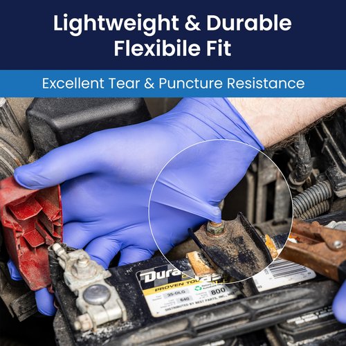 Adenna PCS778 Precision 4 Mil Powder-Free Nitrile Exam Gloves, Medical Grade, Blue-Violet, X-Large, Box of 90