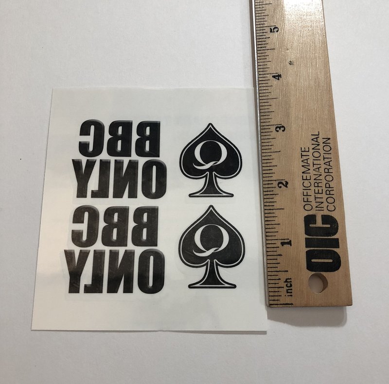 39 Piece Quees of Spades BBC Only Temporary Tattoo Set - 6 Sheets