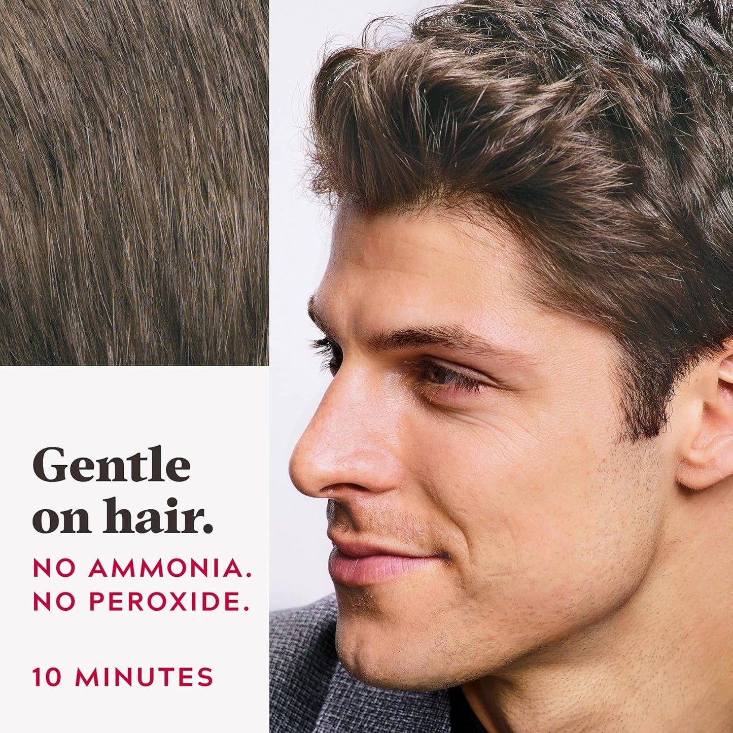 Just For Men Easy Comb-In Color Mens Hair Dye, Easy No Mix Application with Comb Applicator - Medium-Dark Brown, A-40, Pack of 1