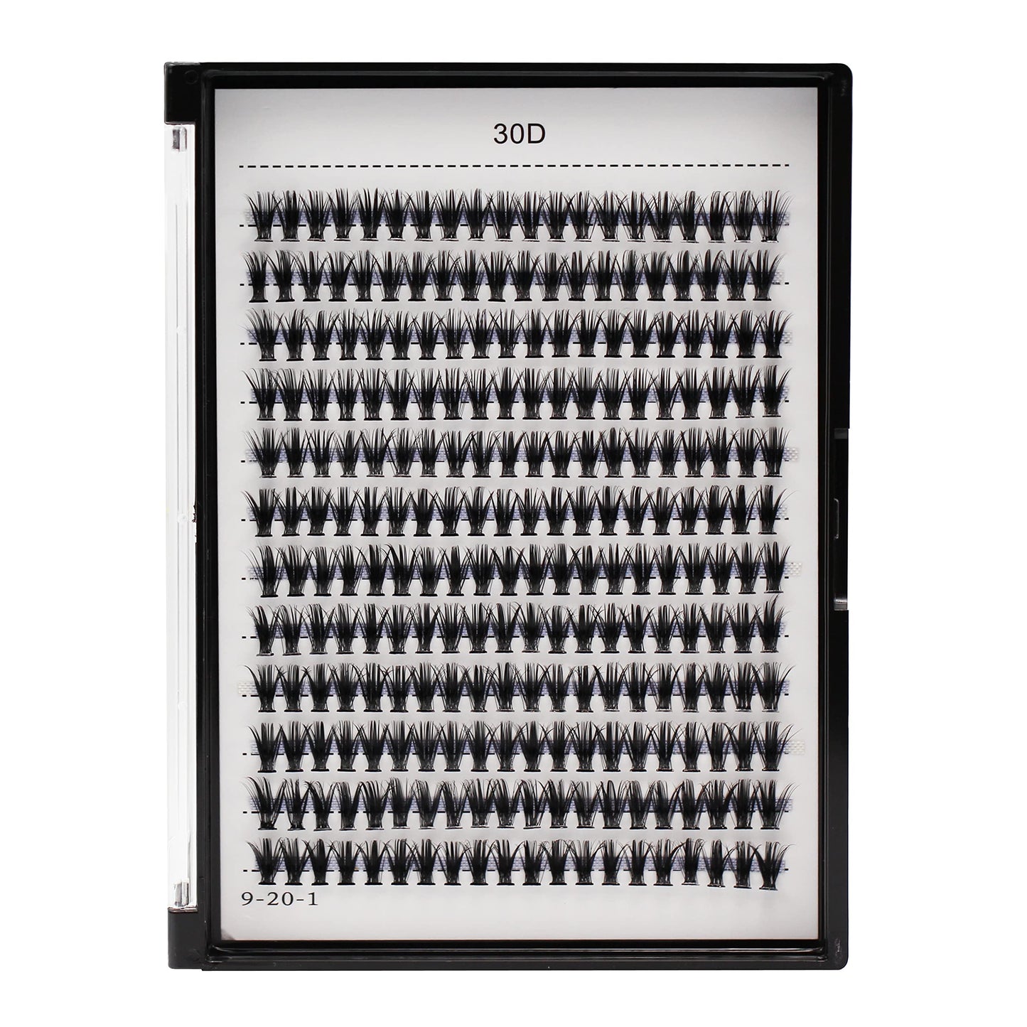 Bodermincer Lash Extension 240pcs D Curl 30D Cluster Individual Cluster Lashes (30D-12mm)