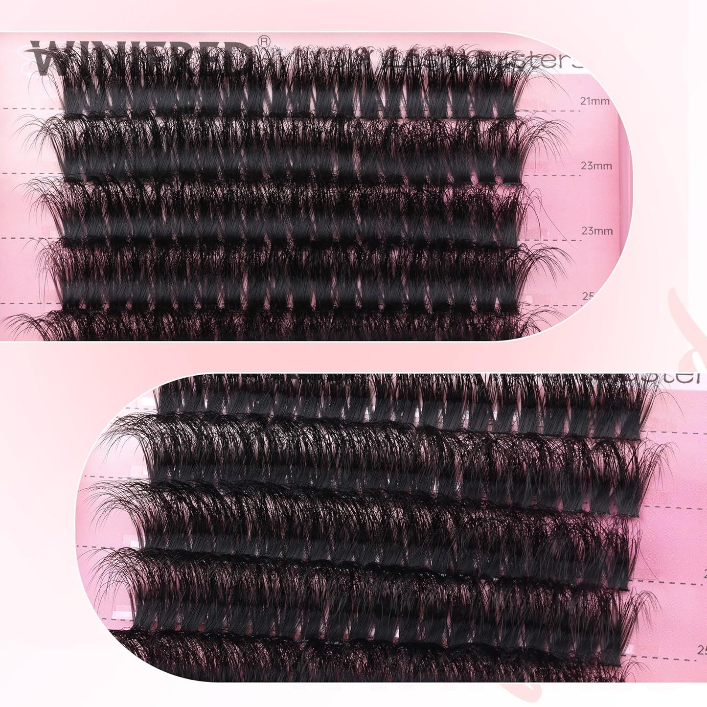 Winifred Bottom Lash Clusters Thick Volume Lower Lash Extension DIY Individual Lashes Bottom Clusters Lashes for Cluster Eyelash Extensions (168pcs)