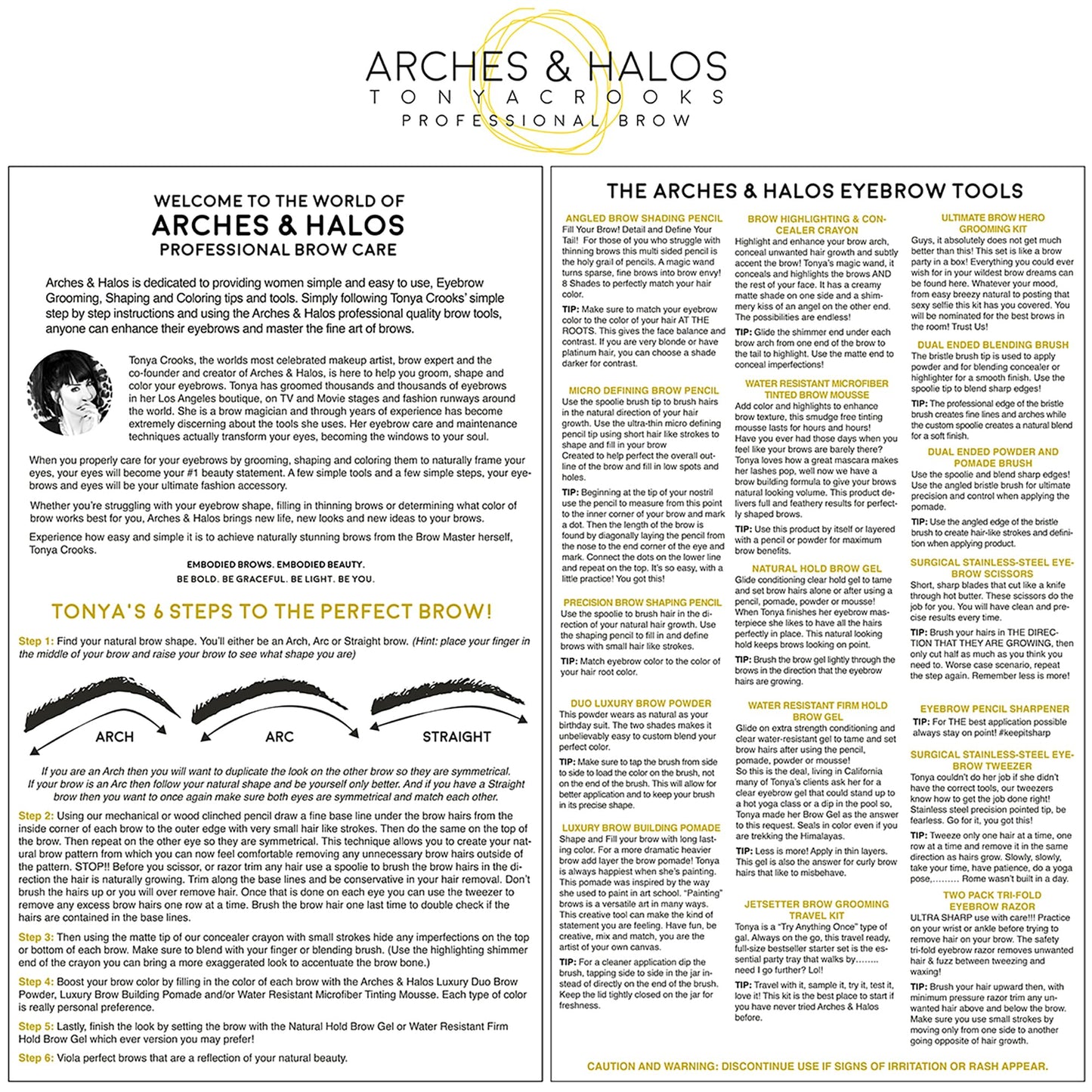 Arches & Halos Micro Defining Brow Pencil - Get Fuller and More Defined Brows - Long-Lasting, Smudge Proof, Rich Color - Dual Ended Pencil with Brush - Vegan and Cruelty Free - Warm Brown, 0.08 g