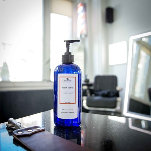 HENRI ET VICTORIA Duc de Santal Beard Wash Body Wash For Men Hand Made | Moisturizing and soothing | 8oz