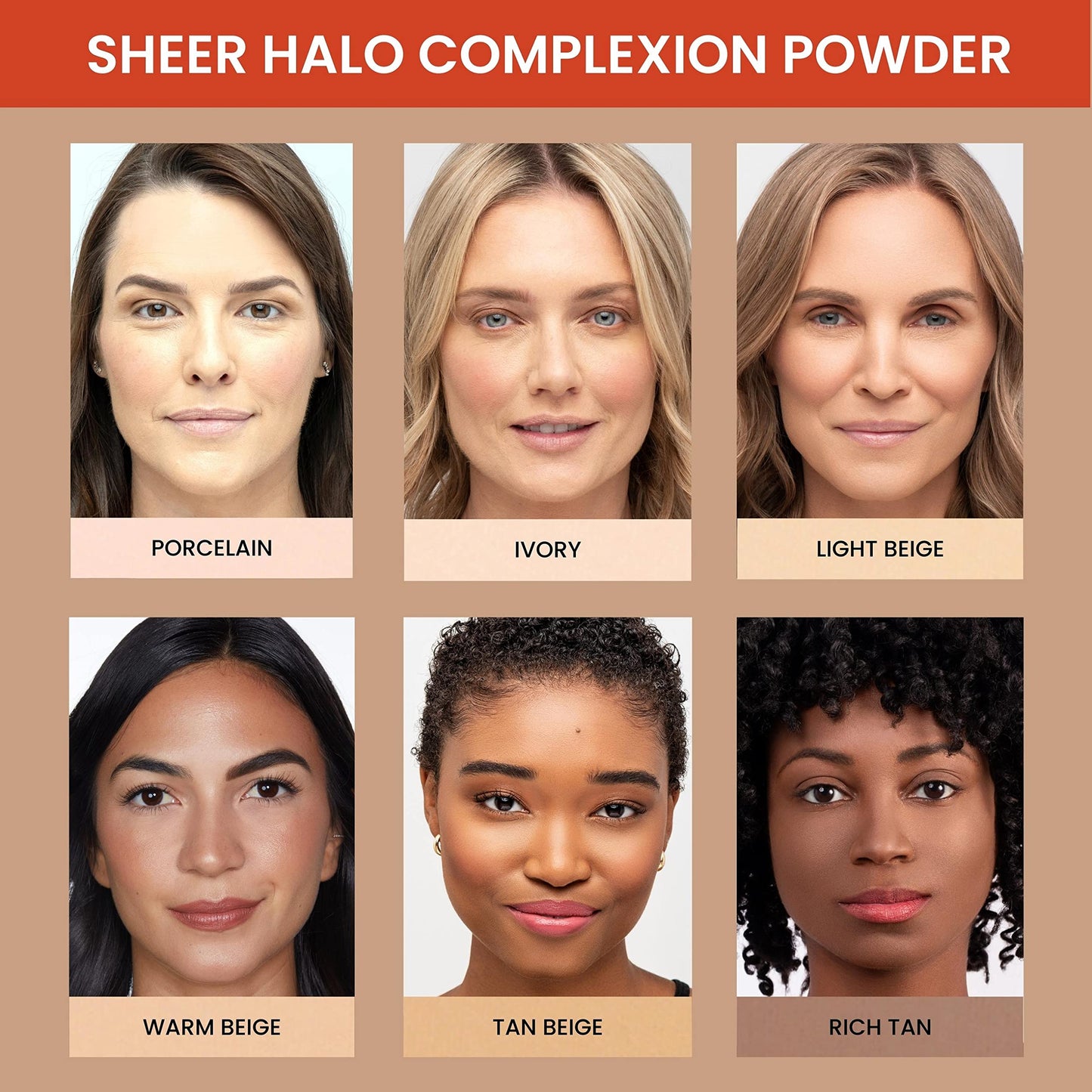 True + Luscious Sheer Halo Complexion Powder | Talc-Free Mineral Pressed Powder Foundation for Oily Skin Oil Control Matte Finish with Kaolin Clay Vegan Cruelty-Free Natural Glow 0.32 oz | Ivory