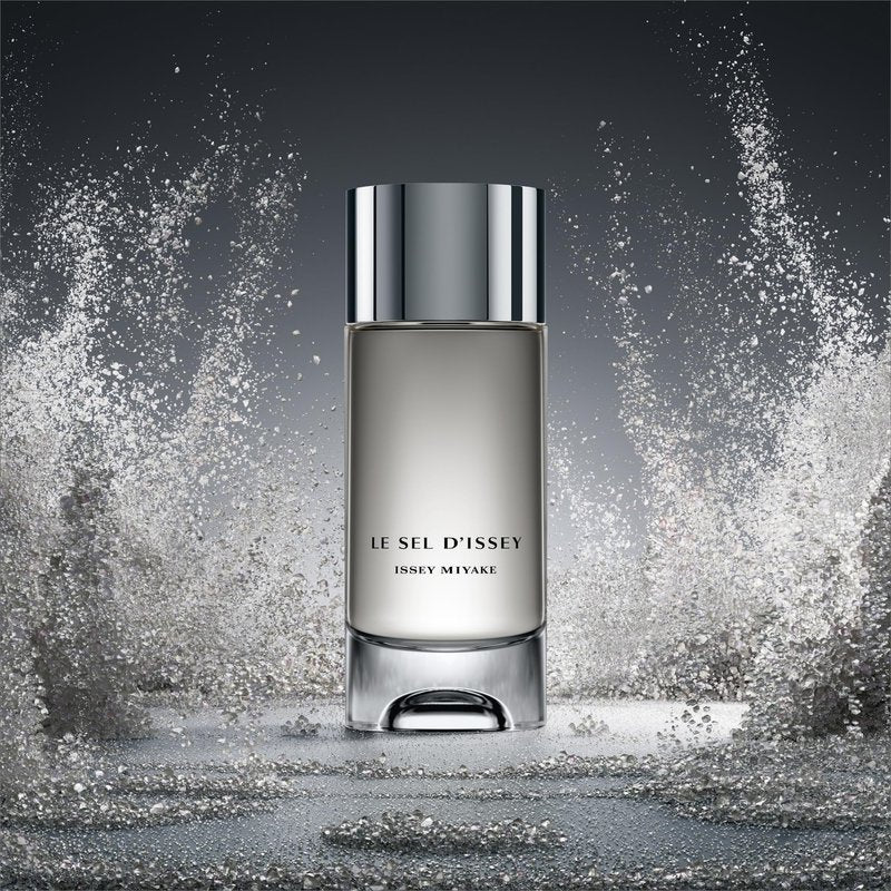 Issey Miyake Le Sel d'Issey Eau de Toilette - Fresh Woody Marine Fragrance for Men - With Salt Accord, Marine Seaweed, Ginger & Cedarwood - 3.3 oz - Refillable