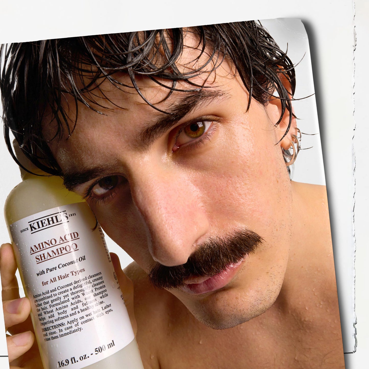 Kiehl's Amino Acid Shampoo, with Amino Acids and Coconut Oil to Clarify and Cleanse, Helps Strengthen Hair, Prevent Breakage, Suitable for All Hair Types, Paraben-Free - 8.4 fl oz