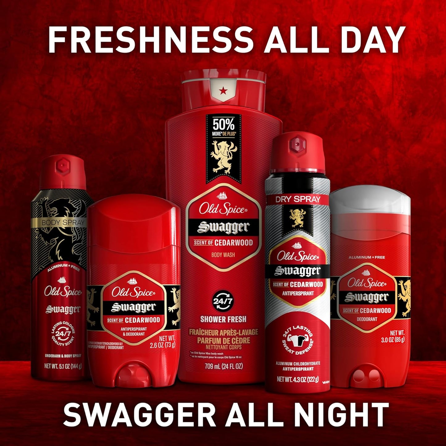 Old Spice Aluminum Free Deodorant for Men, 24/7 Odor Protection, 24/7 Freshness & Lasting Scent, Aqua Reef with Cypress Scent, 3.0 oz