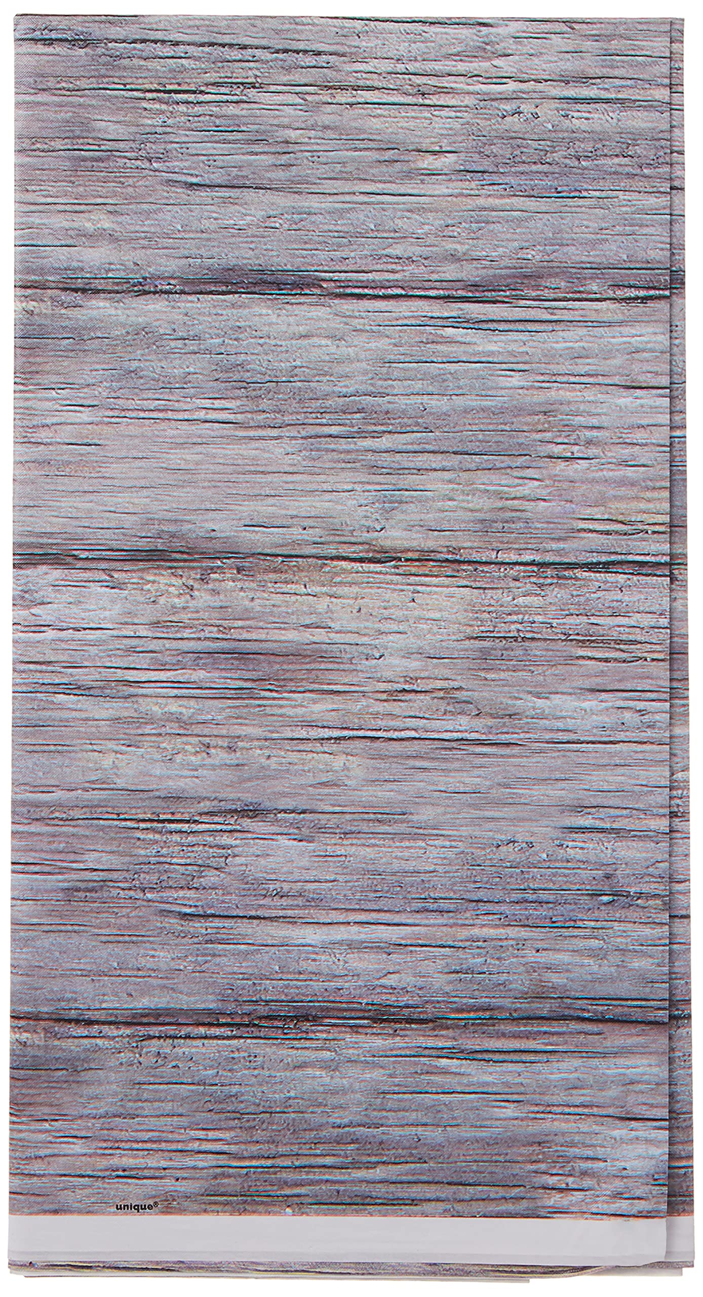 Gray Rustic Wood Rectangular Plastic Table Cover (54" x 108") 1 Count - Elegant Design & Premium Quality, Ideal For Parties, Events & Everyday Use